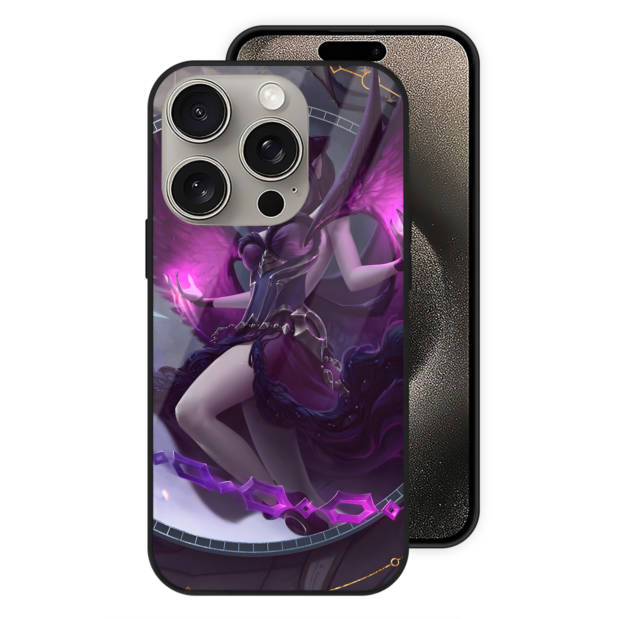 （画像用） リーグ・オブ・レジェンド League of Legends LOL 【iPhone15Pro対応】スマホケース 耐衝撃＆黄変防止 背面ガラス