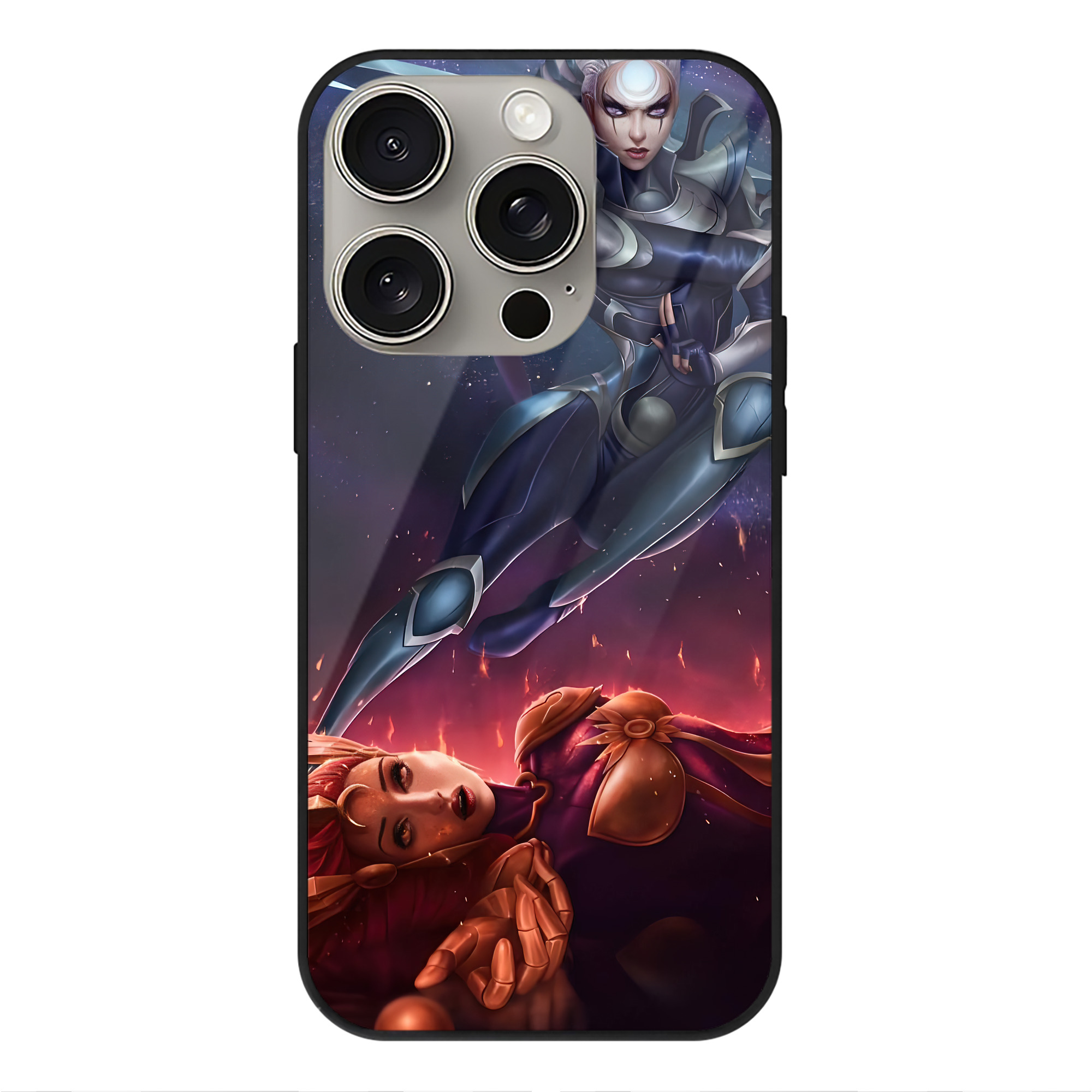 リーグ・オブ・レジェンド League of Legends LOL 【iPhone15Pro対応】スマホケース 耐衝撃＆黄変防止 背面ガラス