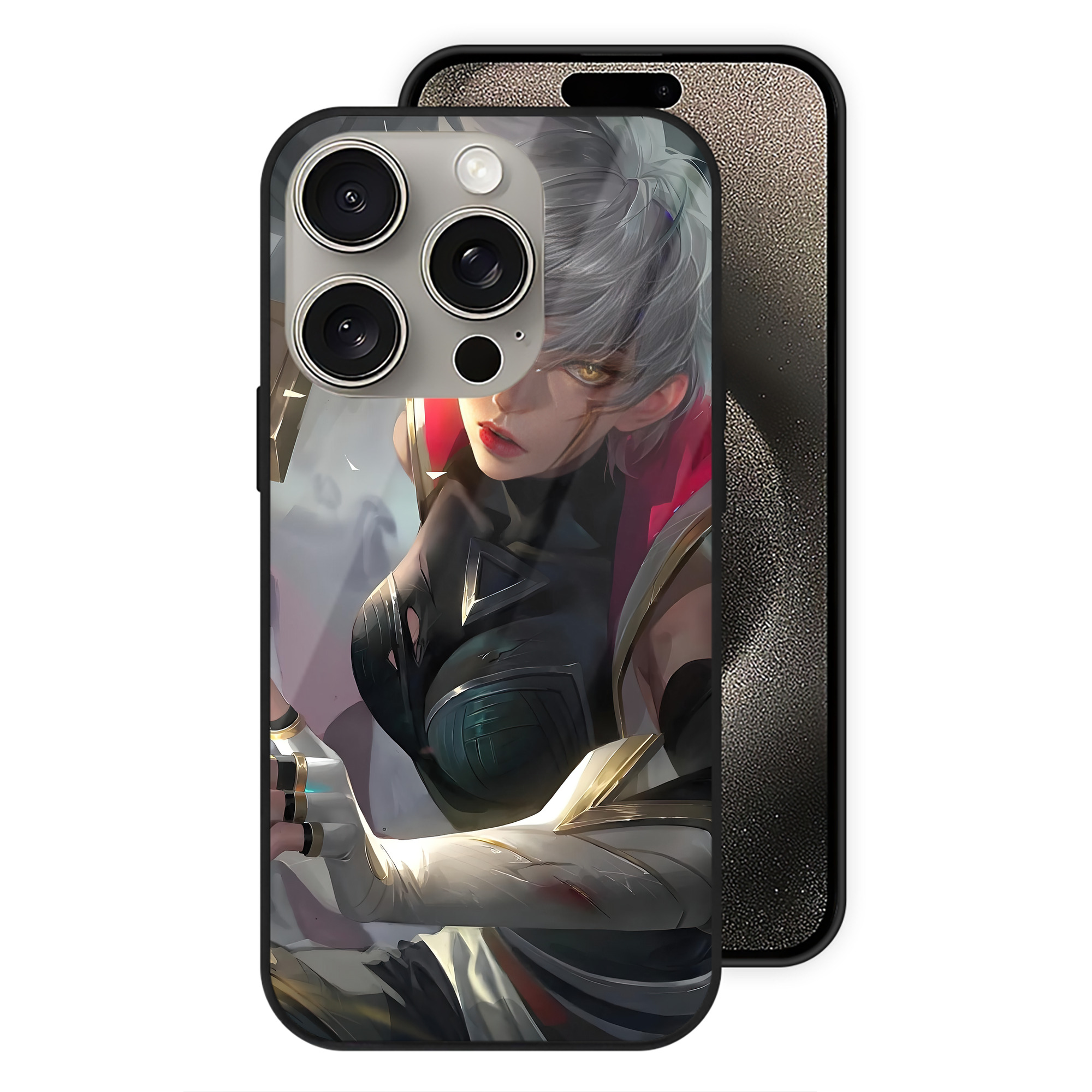 リーグ・オブ・レジェンド League of Legends LOL 【iPhone15Pro対応】スマホケース 耐衝撃＆黄変防止 背面ガラス
