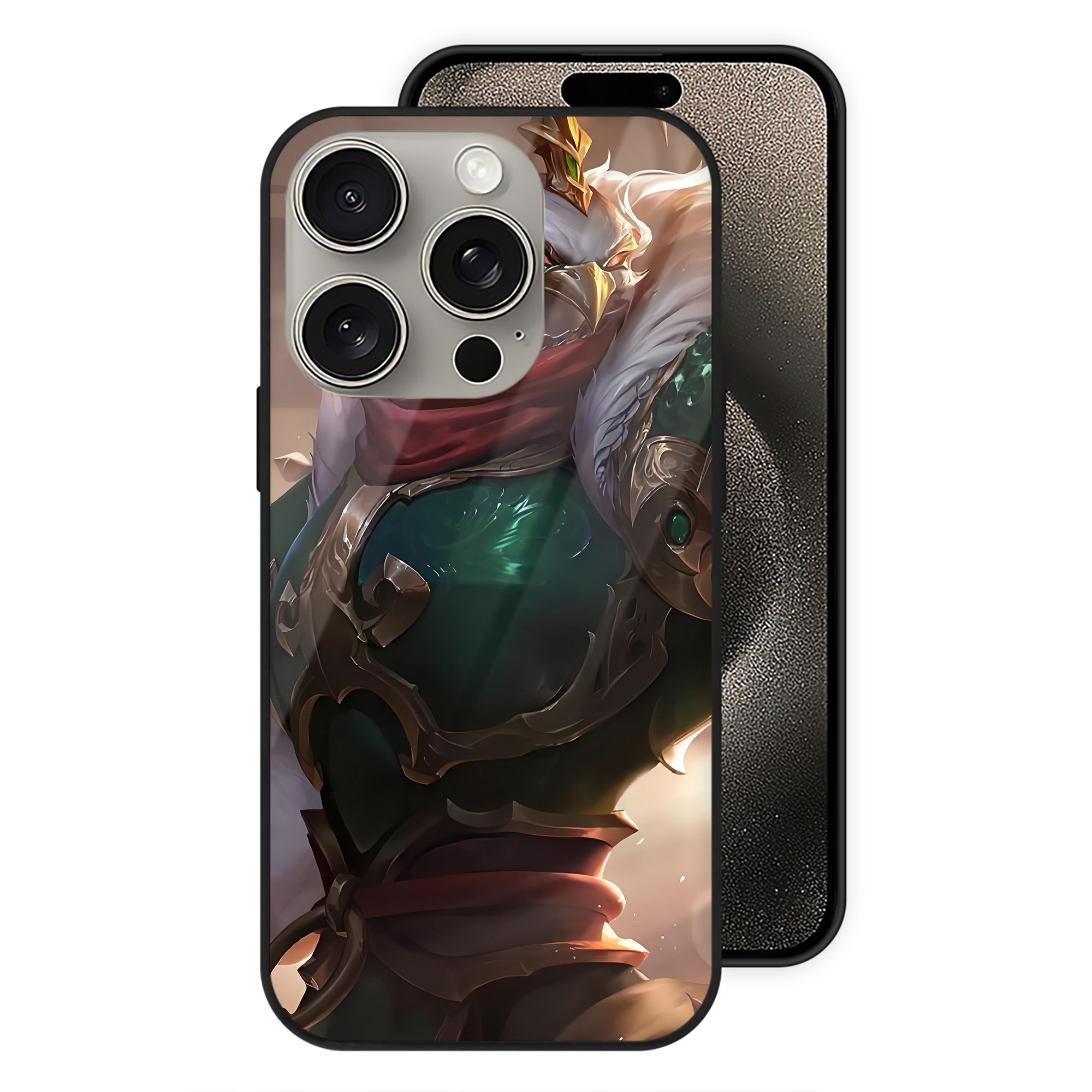 リーグ・オブ・レジェンド League of Legends LOL 【iPhone15Pro対応】スマホケース 耐衝撃＆黄変防止 背面ガラス