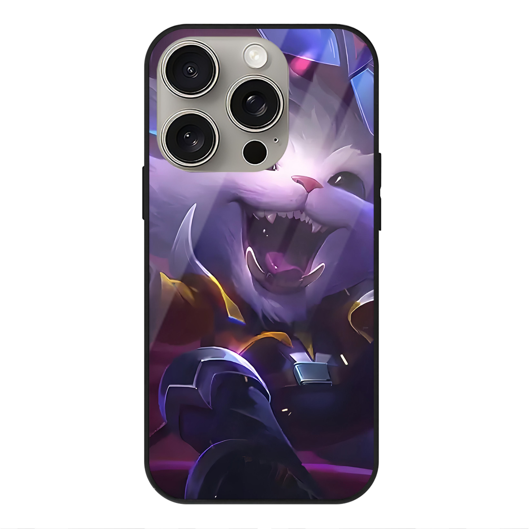 リーグ・オブ・レジェンド League of Legends LOL 【iPhone15Pro対応】スマホケース 耐衝撃＆黄変防止 背面ガラス