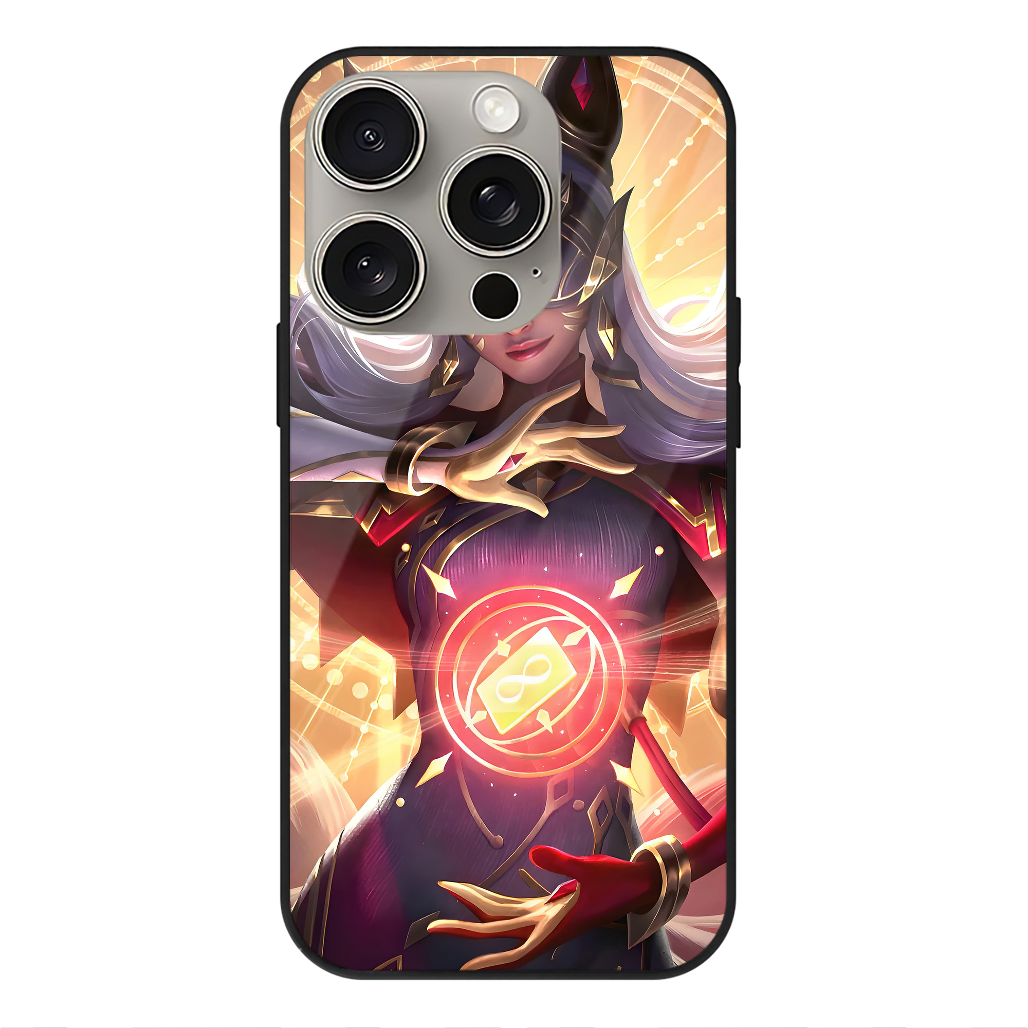 リーグ・オブ・レジェンド League of Legends LOL 【iPhone15Pro対応】スマホケース 耐衝撃＆黄変防止 背面ガラス