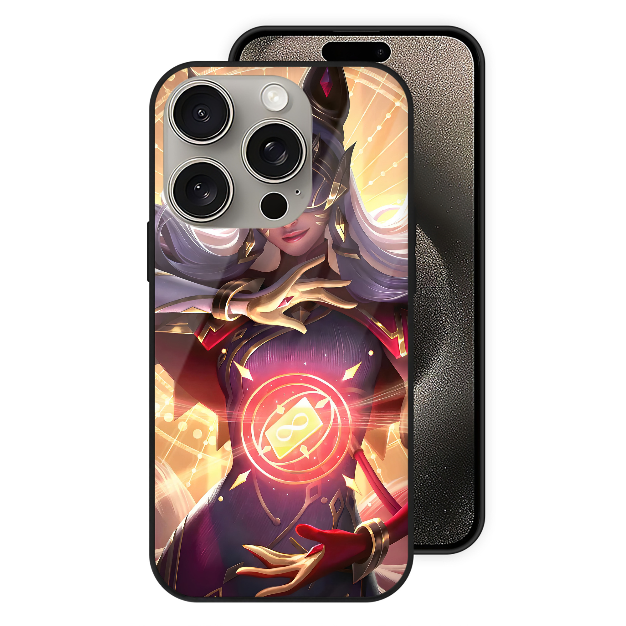 リーグ・オブ・レジェンド League of Legends LOL 【iPhone15Pro対応】スマホケース 耐衝撃＆黄変防止 背面ガラス