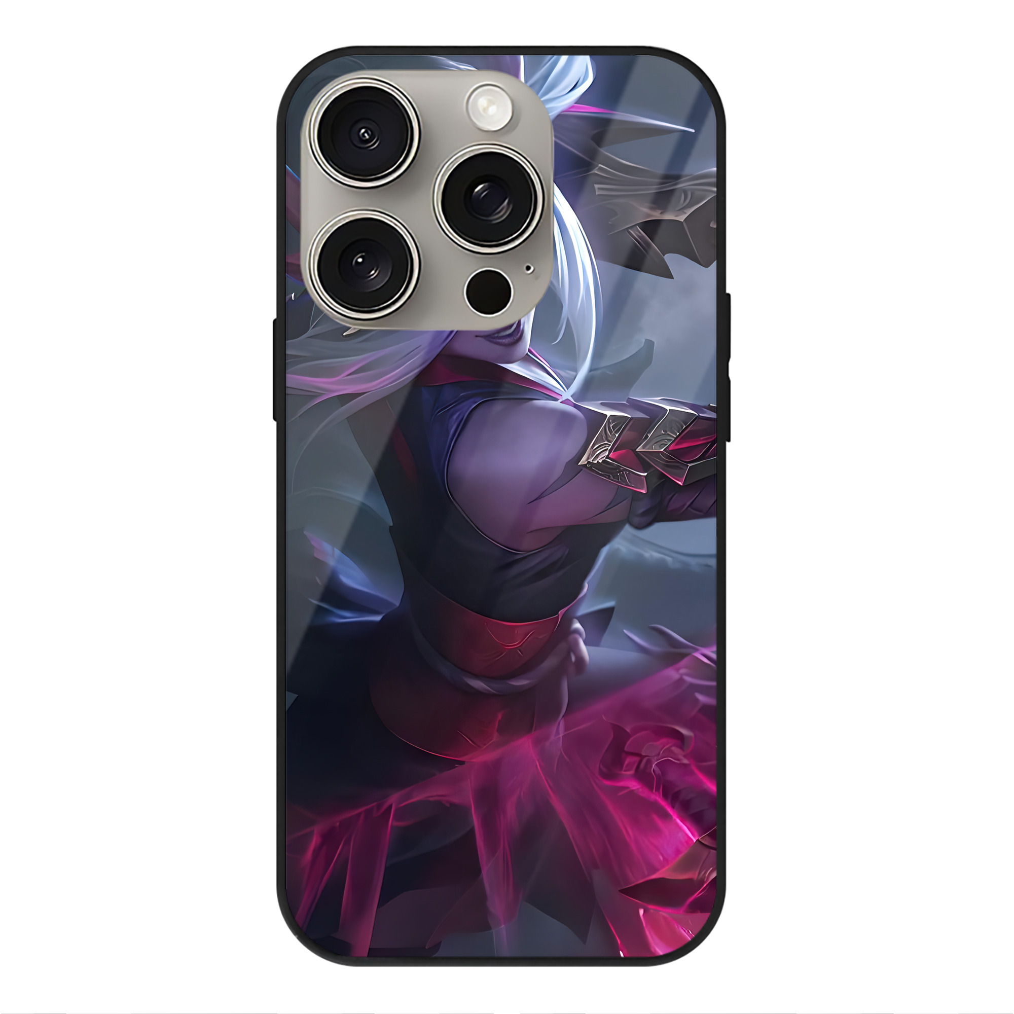 リーグ・オブ・レジェンド League of Legends LOL 【iPhone15Pro対応】スマホケース 耐衝撃＆黄変防止 背面ガラス