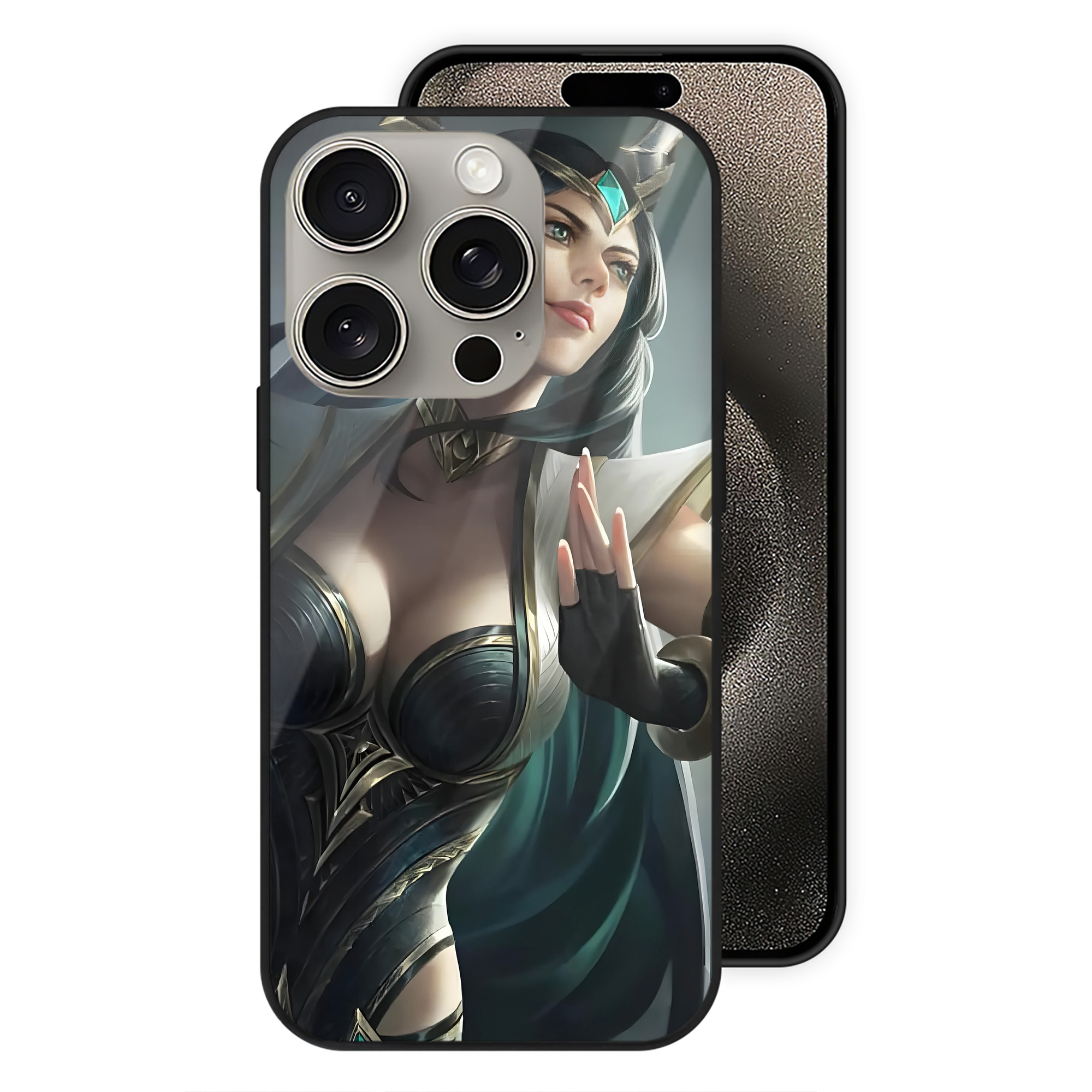 リーグ・オブ・レジェンド League of Legends LOL 【iPhone15Pro対応】スマホケース 耐衝撃＆黄変防止 背面ガラス