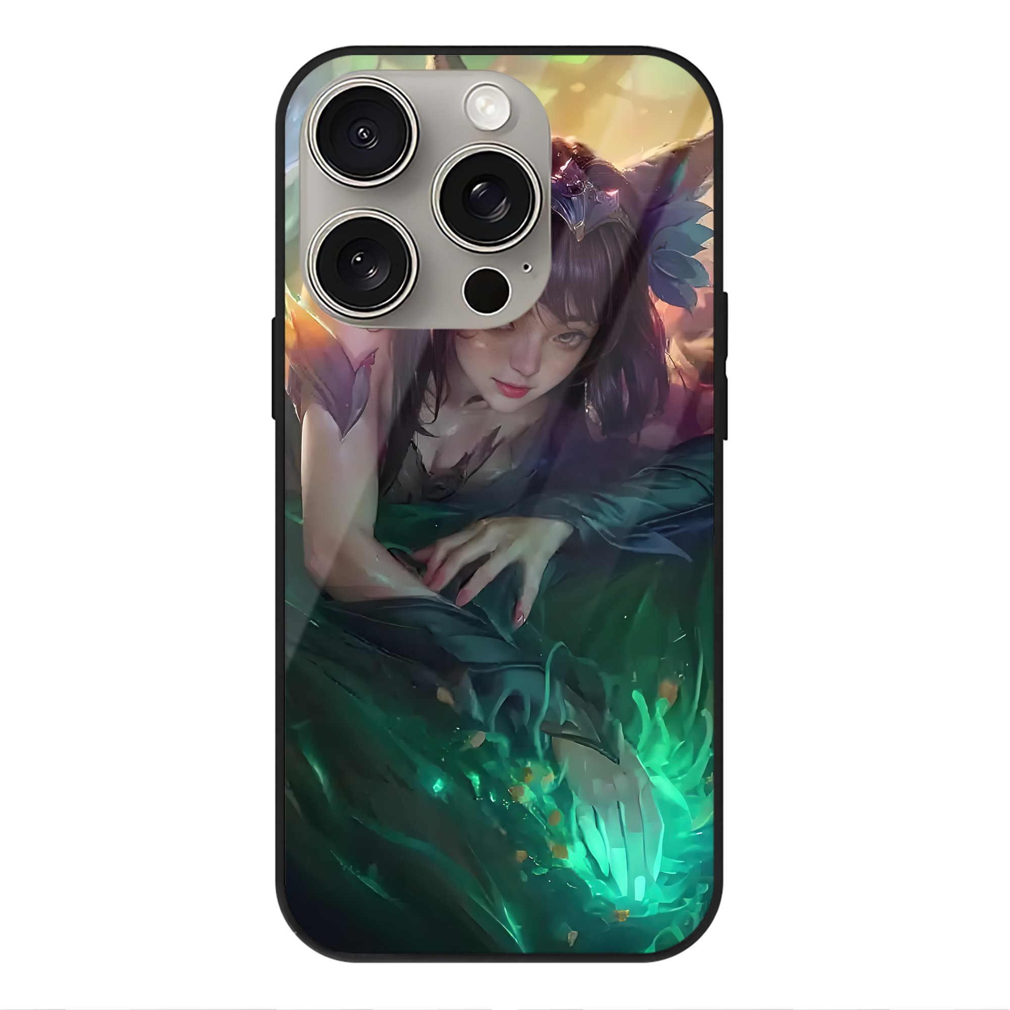 リーグ・オブ・レジェンド League of Legends LOL 【iPhone15Pro対応】スマホケース 耐衝撃＆黄変防止 背面ガラス
