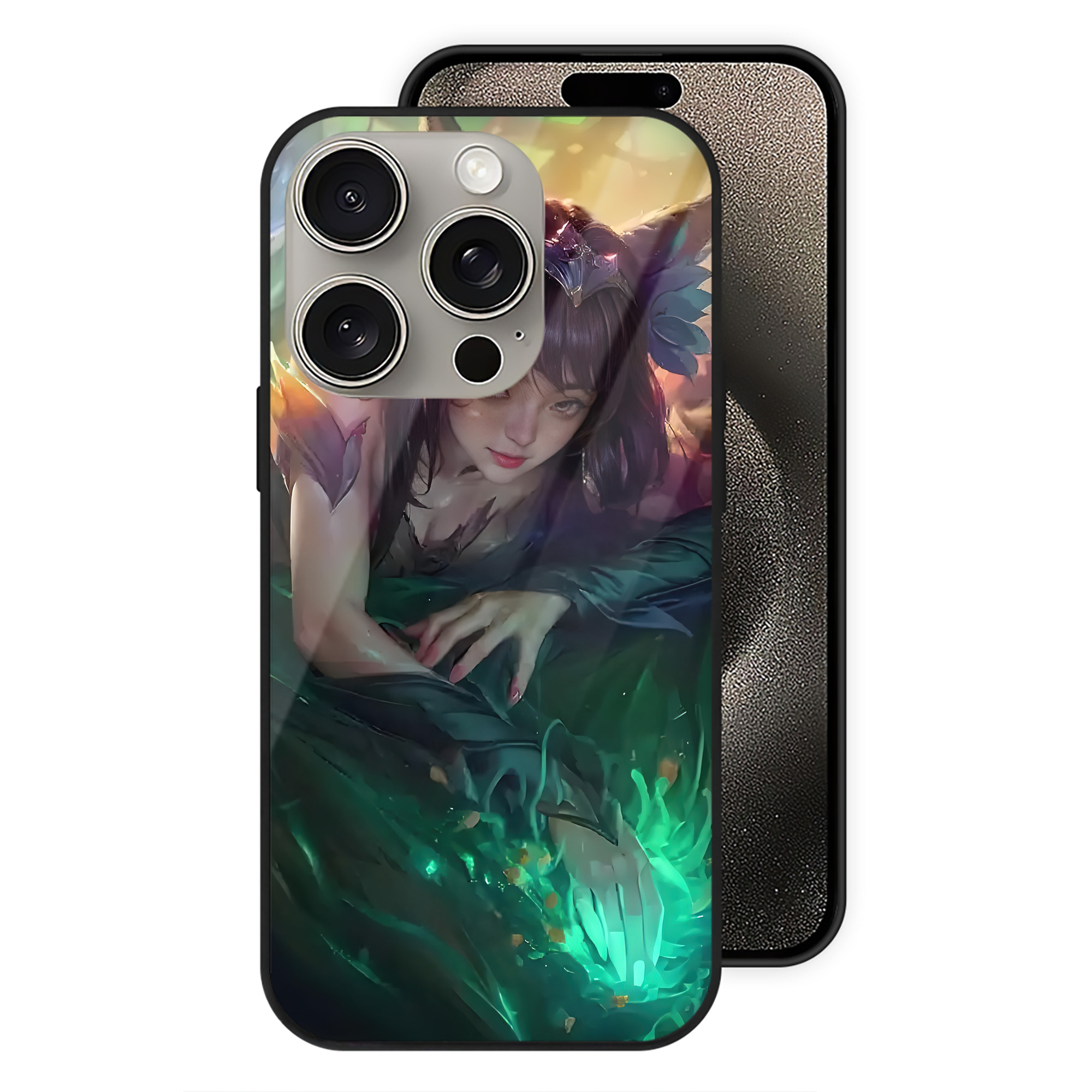 リーグ・オブ・レジェンド League of Legends LOL 【iPhone15Pro対応】スマホケース 耐衝撃＆黄変防止 背面ガラス