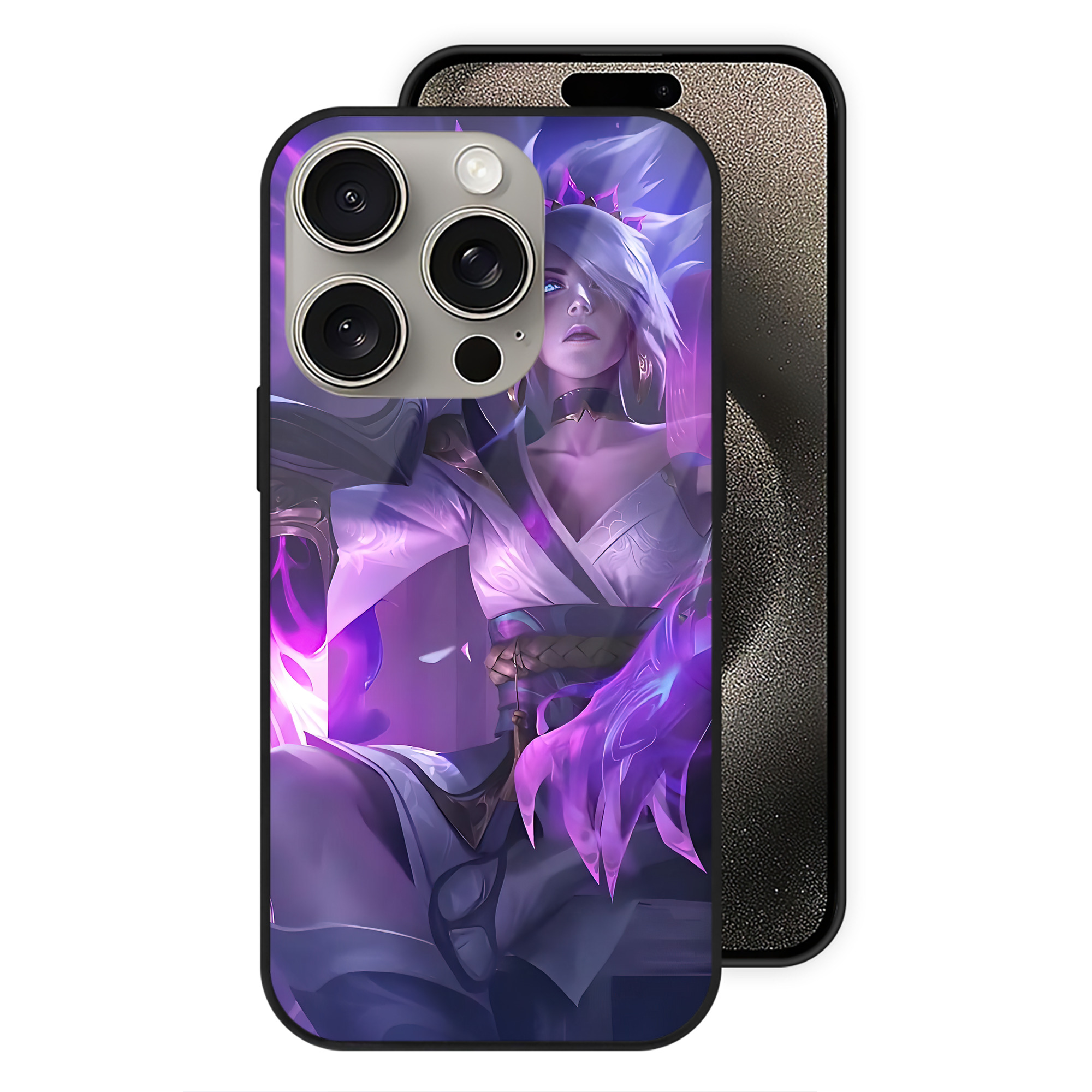 リーグ・オブ・レジェンド League of Legends LOL 【iPhone15Pro対応】スマホケース 耐衝撃＆黄変防止 背面ガラス
