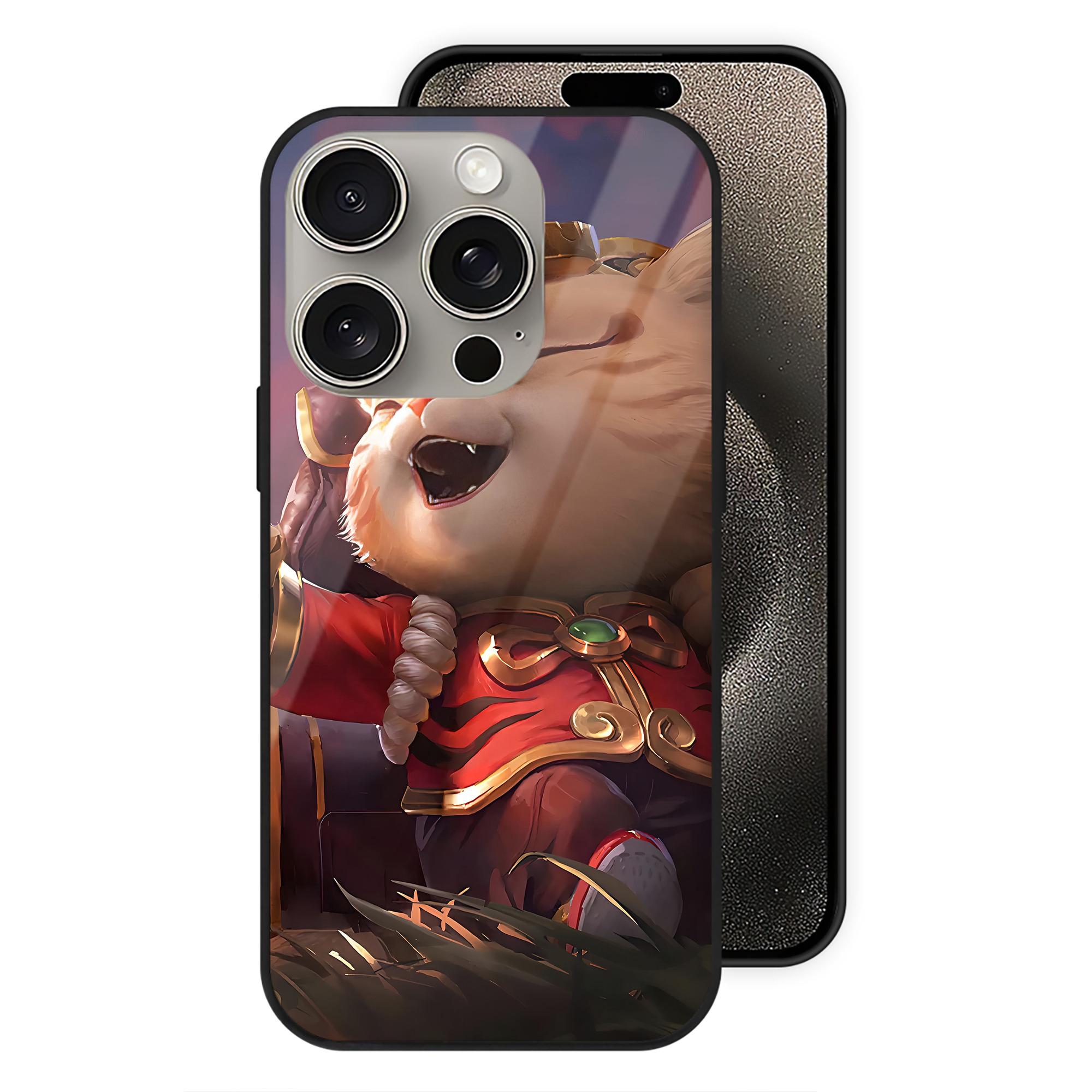 リーグ・オブ・レジェンド League of Legends LOL 【iPhone15Pro対応】スマホケース 耐衝撃＆黄変防止 背面ガラス
