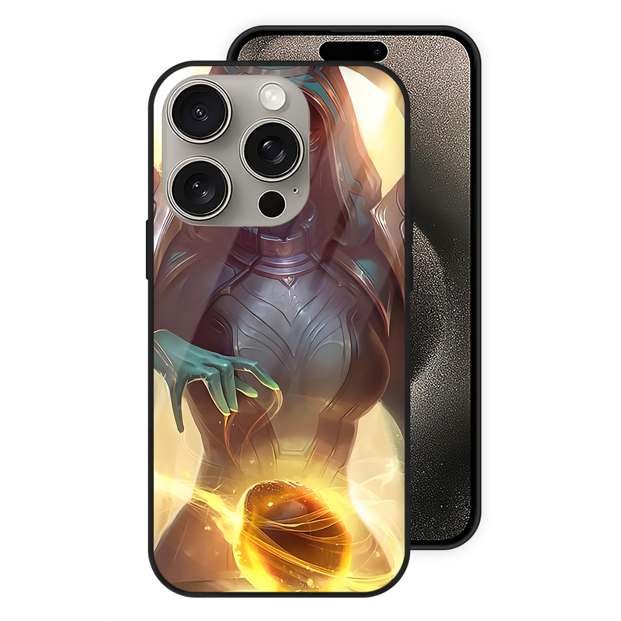 リーグ・オブ・レジェンド League of Legends LOL 【iPhone15Pro対応】スマホケース 耐衝撃＆黄変防止 背面ガラス