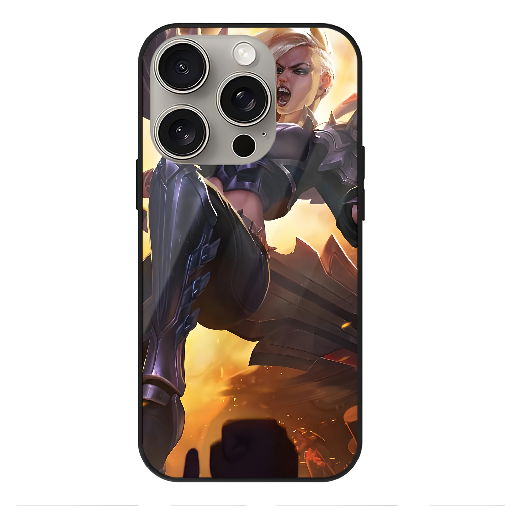 リーグ・オブ・レジェンド League of Legends LOL 【iPhone15Pro対応】スマホケース 耐衝撃＆黄変防止 背面ガラス