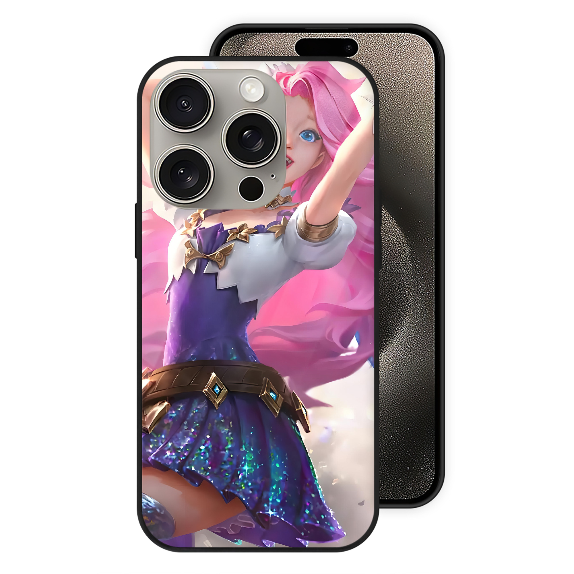 （画像用） リーグ・オブ・レジェンド League of Legends LOL 【iPhone15Pro対応】スマホケース 耐衝撃＆黄変防止 背面ガラス