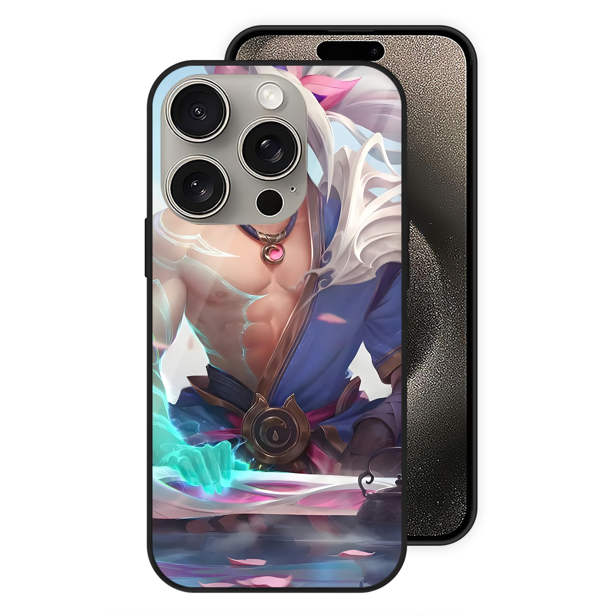 リーグ・オブ・レジェンド League of Legends LOL 【iPhone15Pro対応】スマホケース 耐衝撃＆黄変防止 背面ガラス