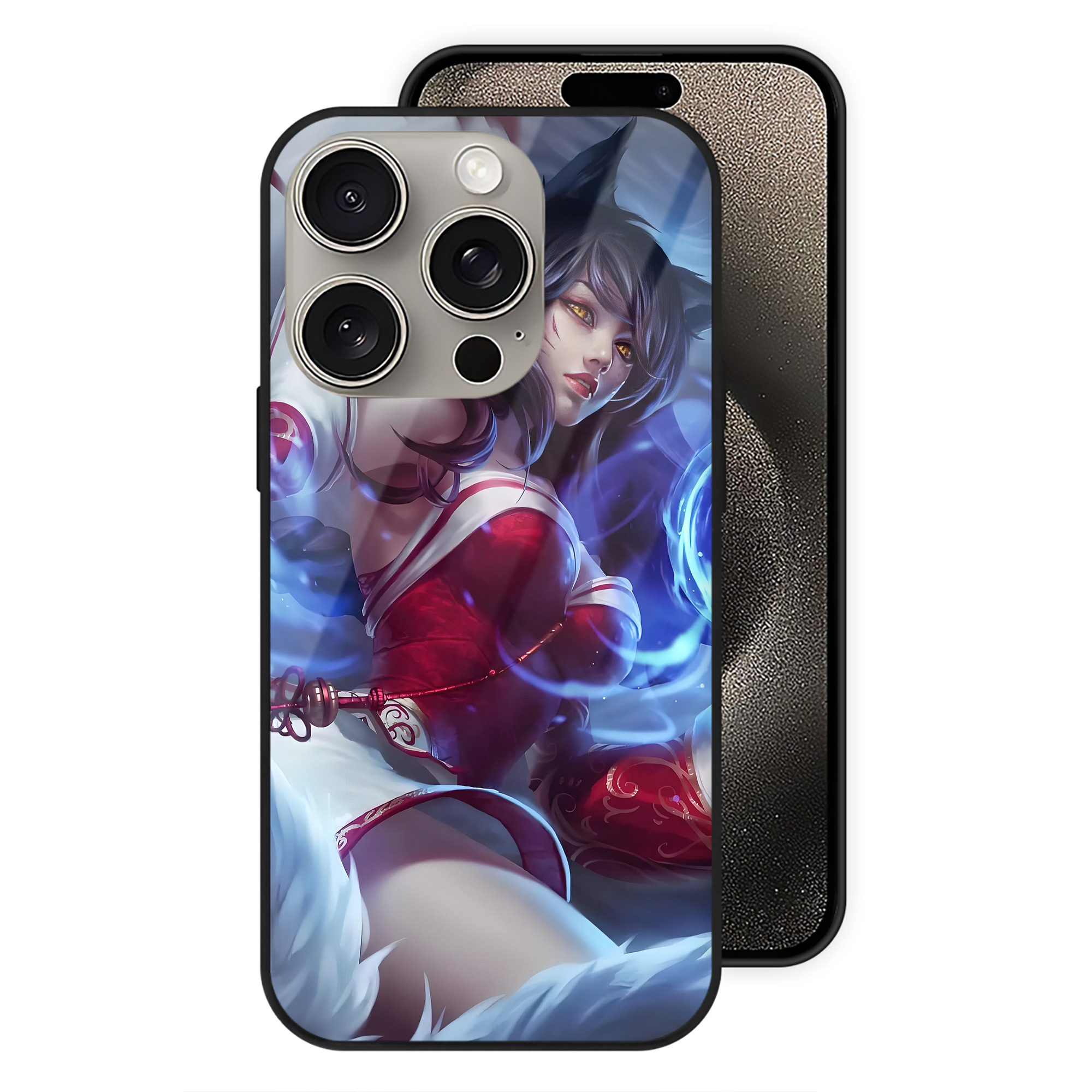 リーグ・オブ・レジェンド League of Legends LOL 【iPhone15Pro対応】スマホケース 耐衝撃＆黄変防止 背面ガラス