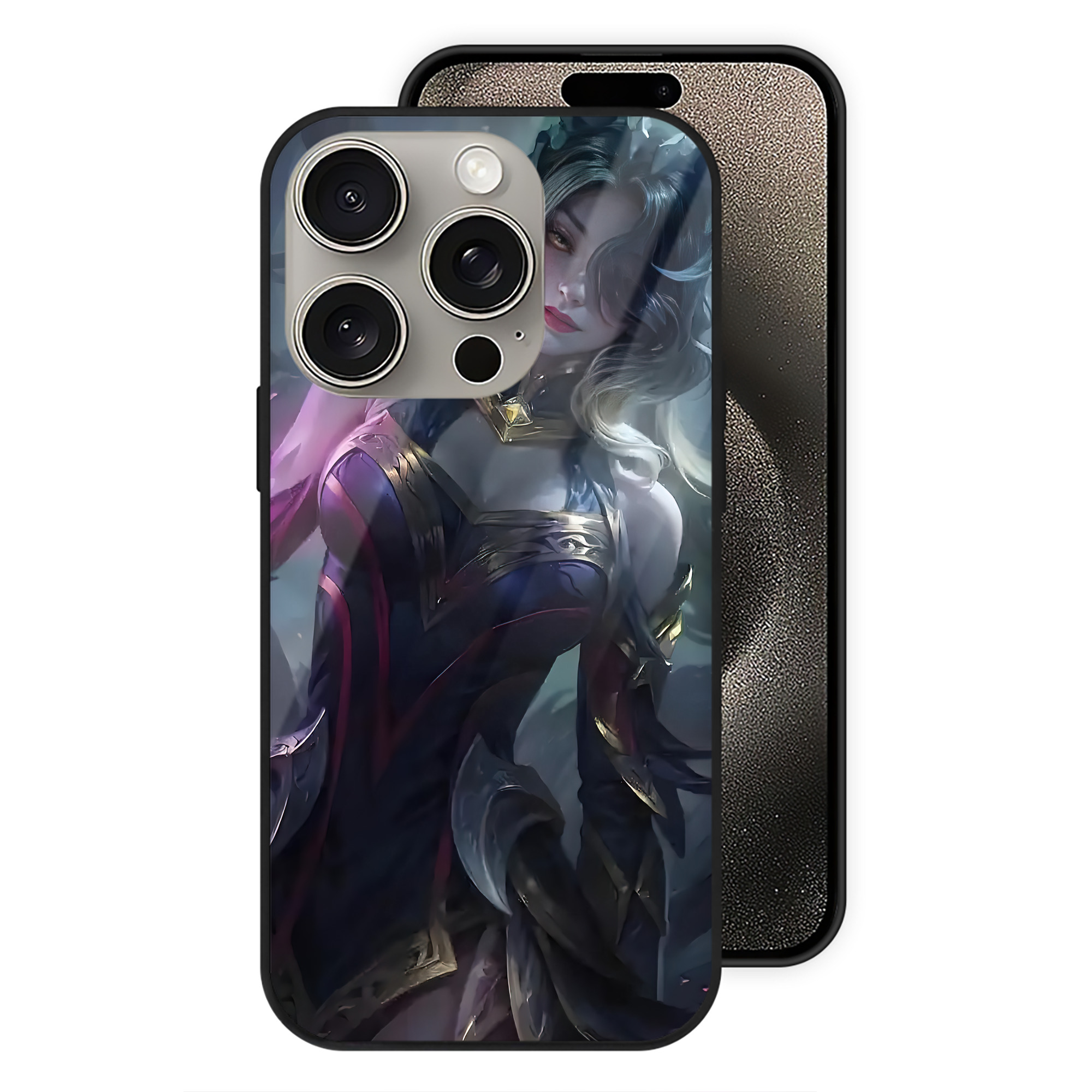 リーグ・オブ・レジェンド League of Legends LOL 【iPhone15Pro対応】スマホケース 耐衝撃＆黄変防止 背面ガラス
