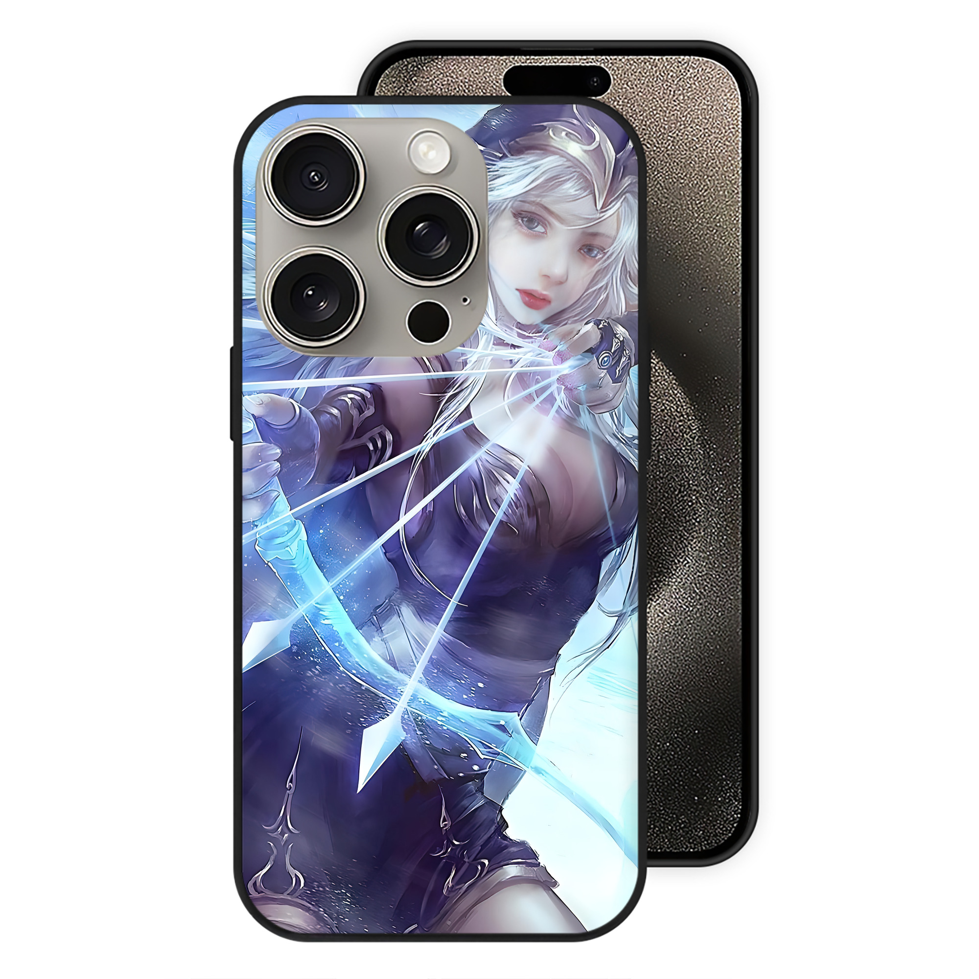 （画像用） リーグ・オブ・レジェンド League of Legends LOL 【iPhone15Pro対応】スマホケース 耐衝撃＆黄変防止 背面ガラス