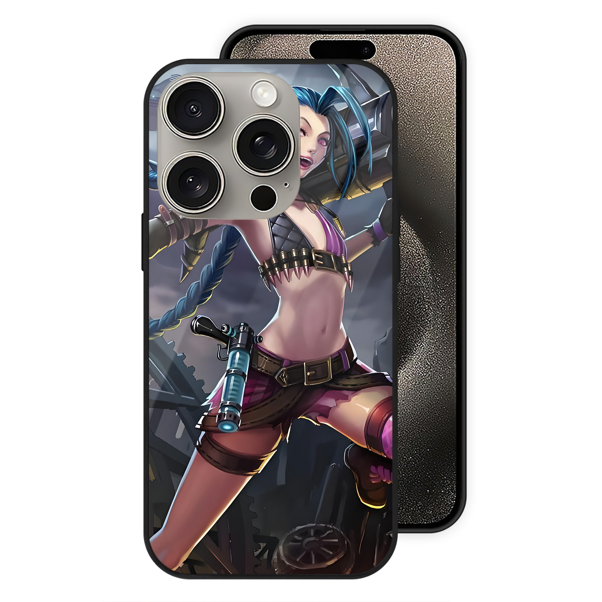リーグ・オブ・レジェンド League of Legends LOL 【iPhone15Pro対応】スマホケース 耐衝撃＆黄変防止 背面ガラス
