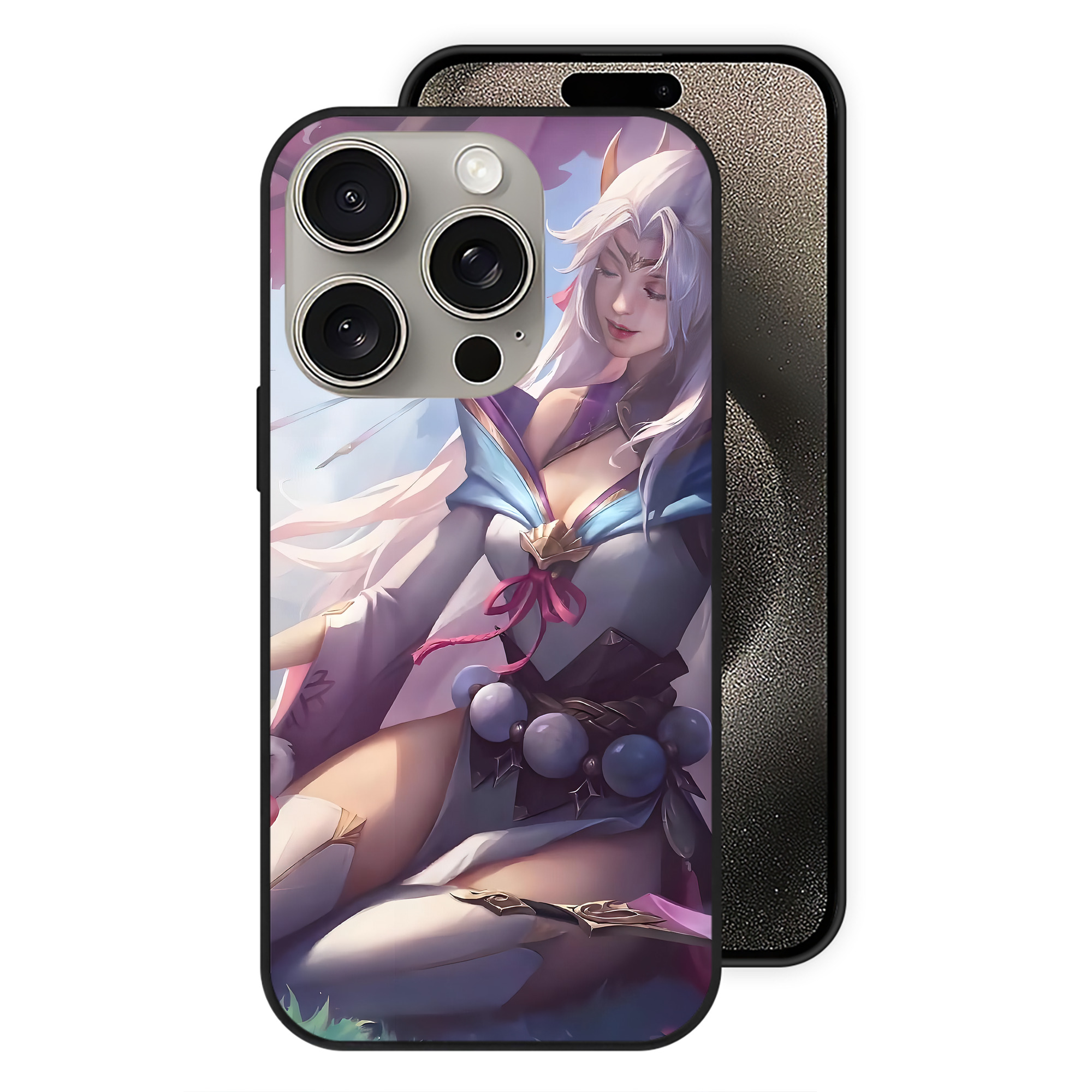 リーグ・オブ・レジェンド League of Legends LOL 【iPhone15Pro対応】スマホケース 耐衝撃＆黄変防止 背面ガラス