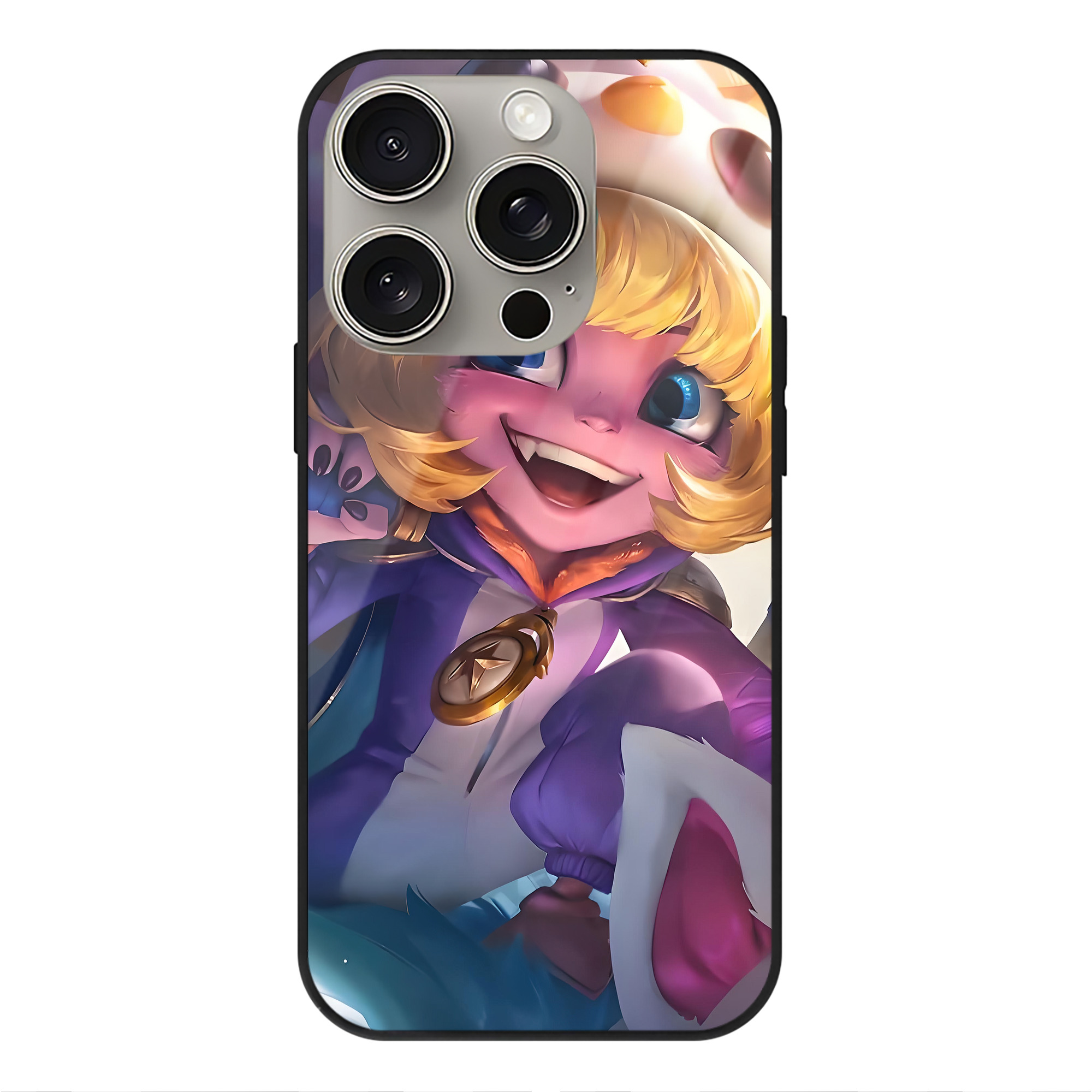 リーグ・オブ・レジェンド League of Legends LOL 【iPhone15Pro対応】スマホケース 耐衝撃＆黄変防止 背面ガラス