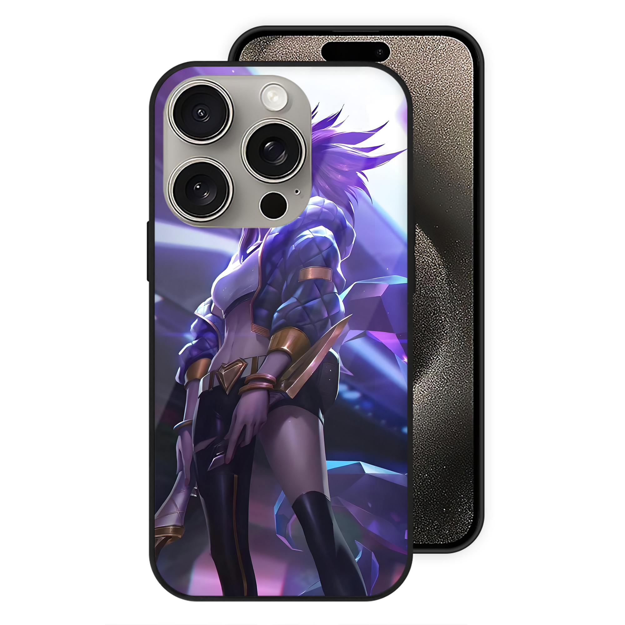 リーグ・オブ・レジェンド League of Legends LOL 【iPhone15Pro対応】スマホケース 耐衝撃＆黄変防止 背面ガラス