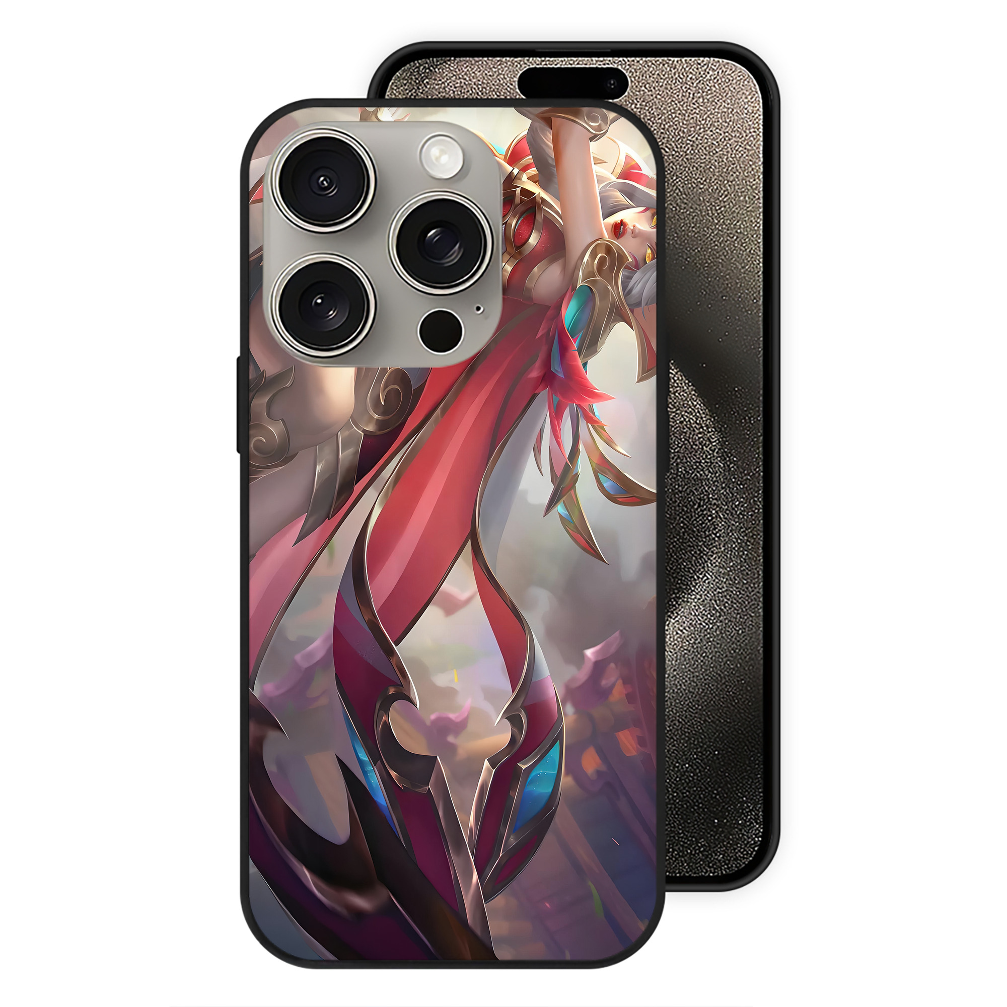 リーグ・オブ・レジェンド League of Legends LOL 【iPhone15Pro対応】スマホケース 耐衝撃＆黄変防止 背面ガラス