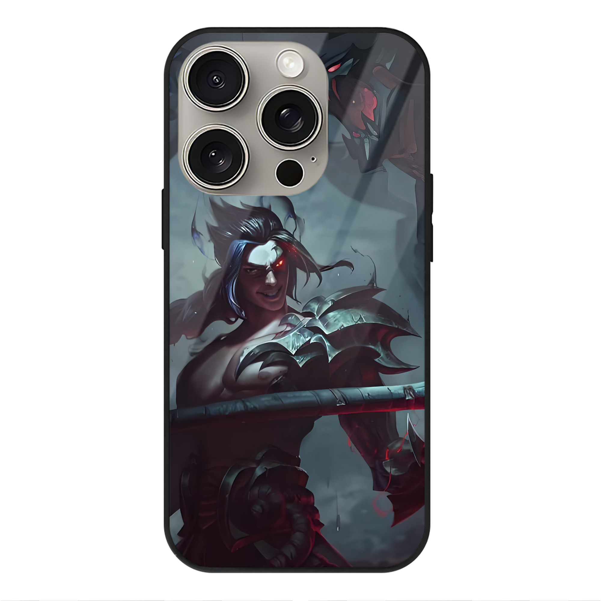 リーグ・オブ・レジェンド League of Legends LOL 【iPhone15Pro対応】スマホケース 耐衝撃＆黄変防止 背面ガラス