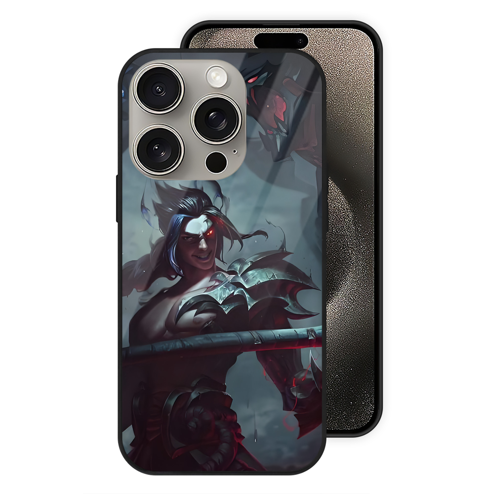リーグ・オブ・レジェンド League of Legends LOL 【iPhone15Pro対応】スマホケース 耐衝撃＆黄変防止 背面ガラス
