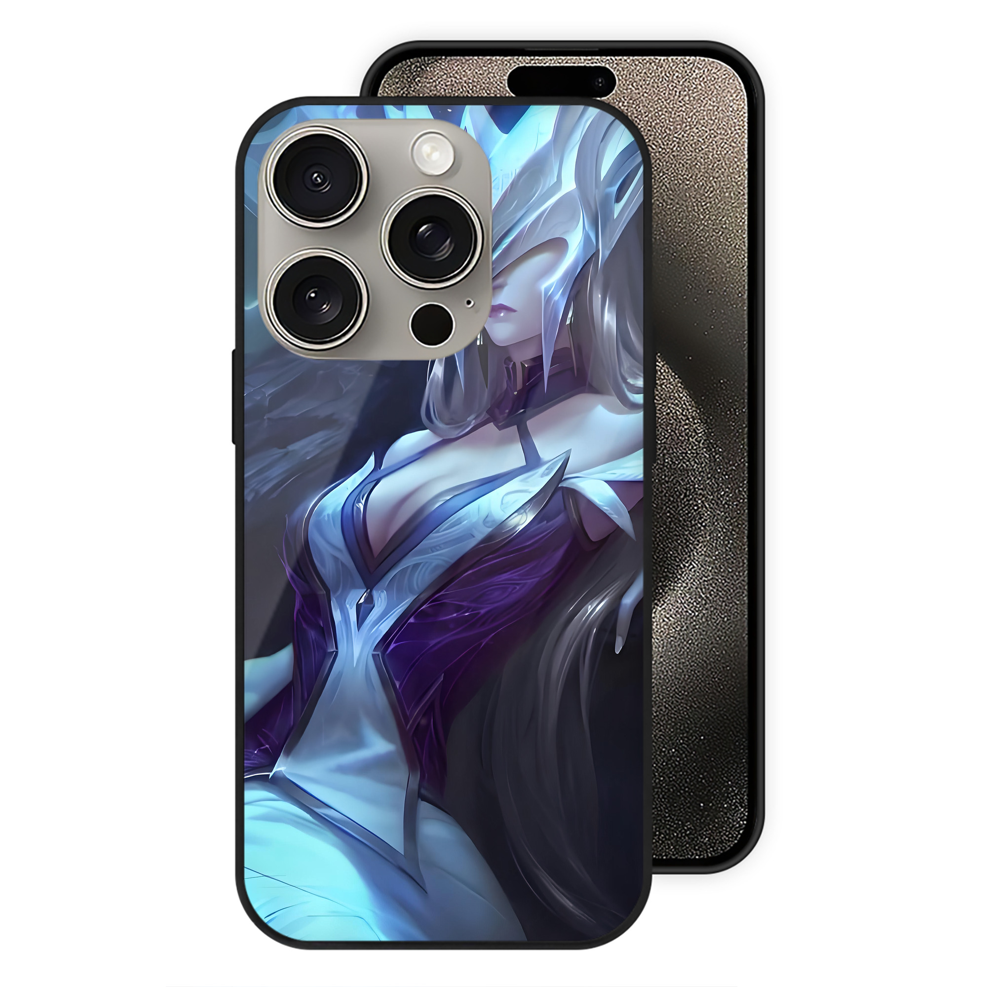 リーグ・オブ・レジェンド League of Legends LOL 【iPhone15Pro対応】スマホケース 耐衝撃＆黄変防止 背面ガラス