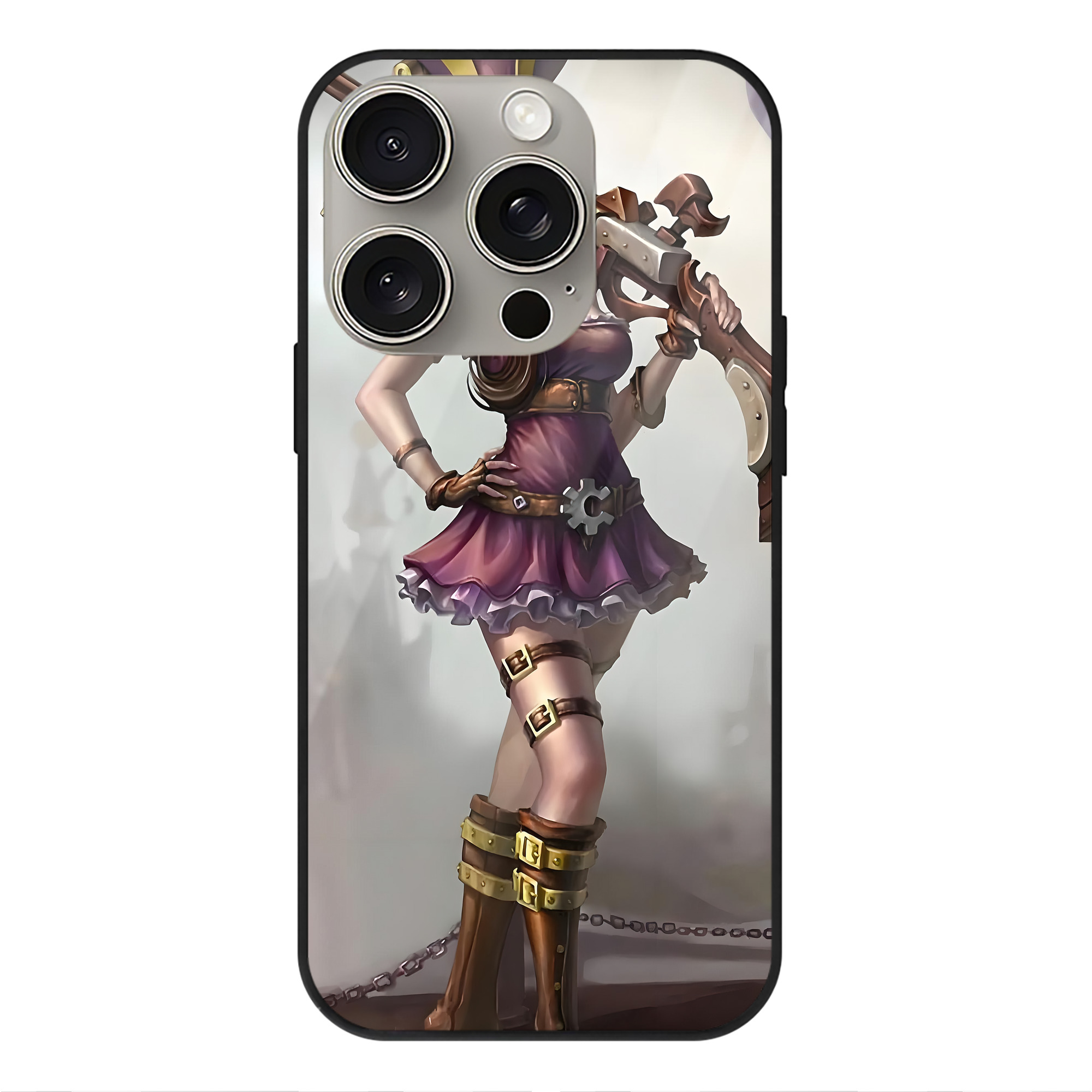 リーグ・オブ・レジェンド League of Legends LOL 【iPhone15Pro対応】スマホケース 耐衝撃＆黄変防止 背面ガラス