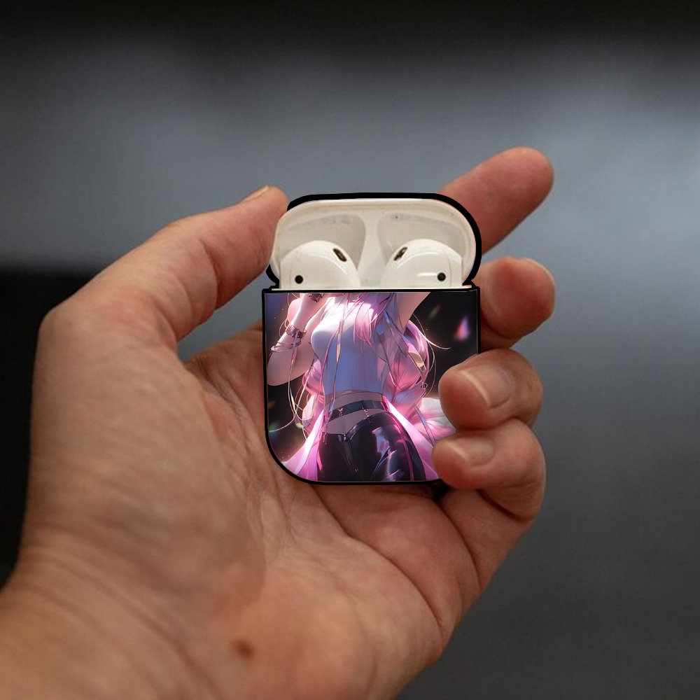 リーグ・オブ・レジェンド League of Legends LOL AirPods 第2世代保護ケース ハードシェル ブラック 耐衝撃・防指紋・カラビナ付き