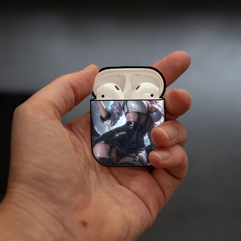 リーグ・オブ・レジェンド League of Legends LOL AirPods 第2世代保護ケース ハードシェル ブラック 耐衝撃・防指紋・カラビナ付き