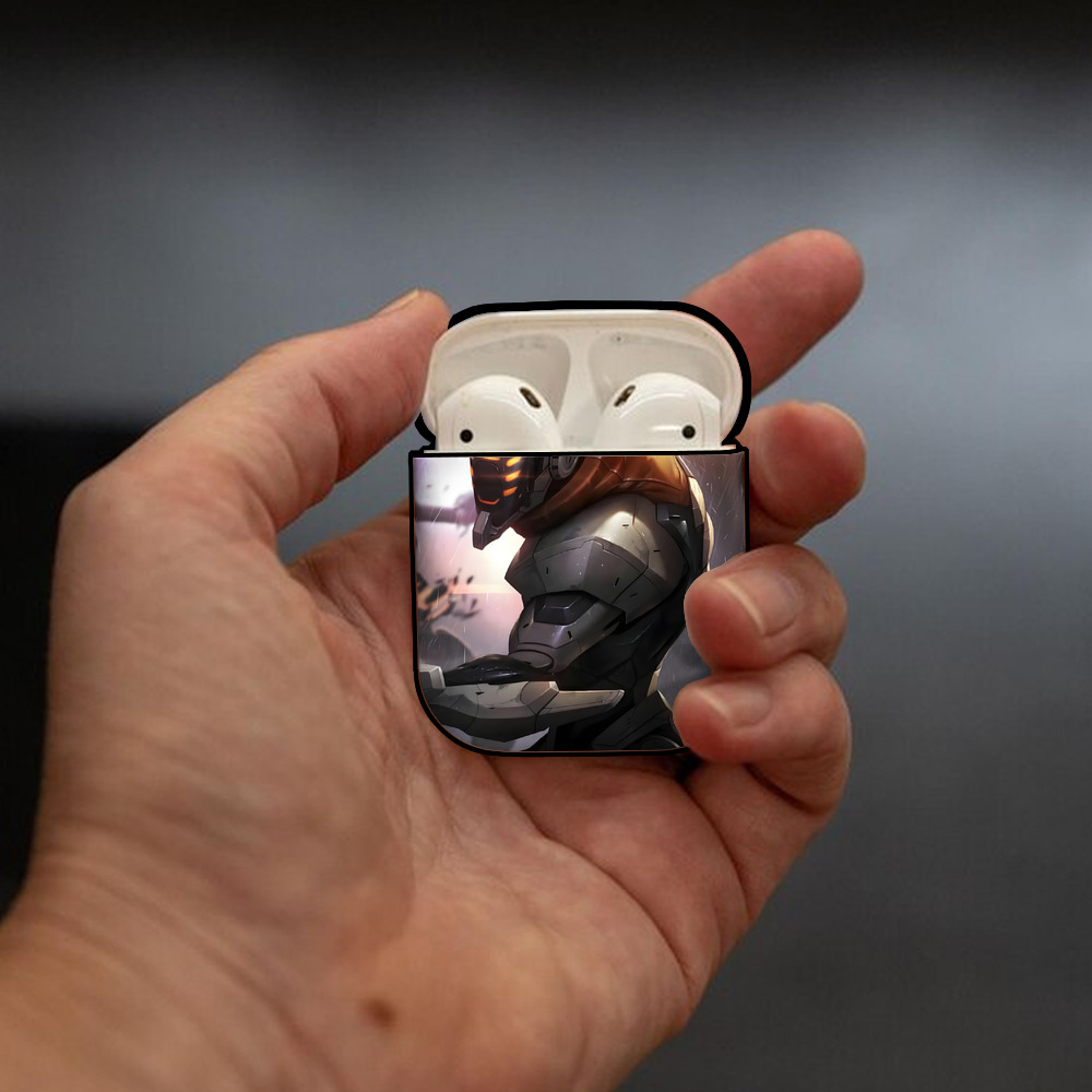 リーグ・オブ・レジェンド League of Legends LOL AirPods 第2世代保護ケース ハードシェル ブラック 耐衝撃・防指紋・カラビナ付き