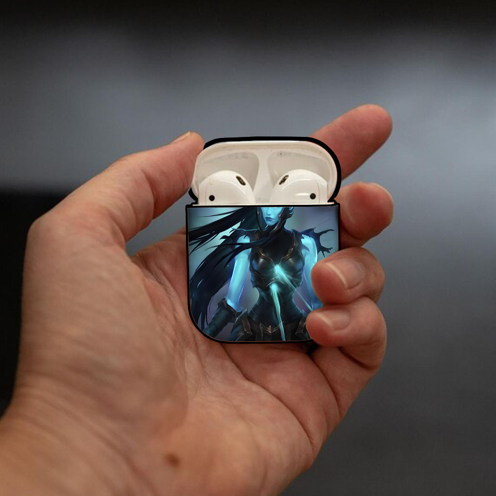 リーグ・オブ・レジェンド League of Legends LOL AirPods 第2世代保護ケース ハードシェル ブラック 耐衝撃・防指紋・カラビナ付き