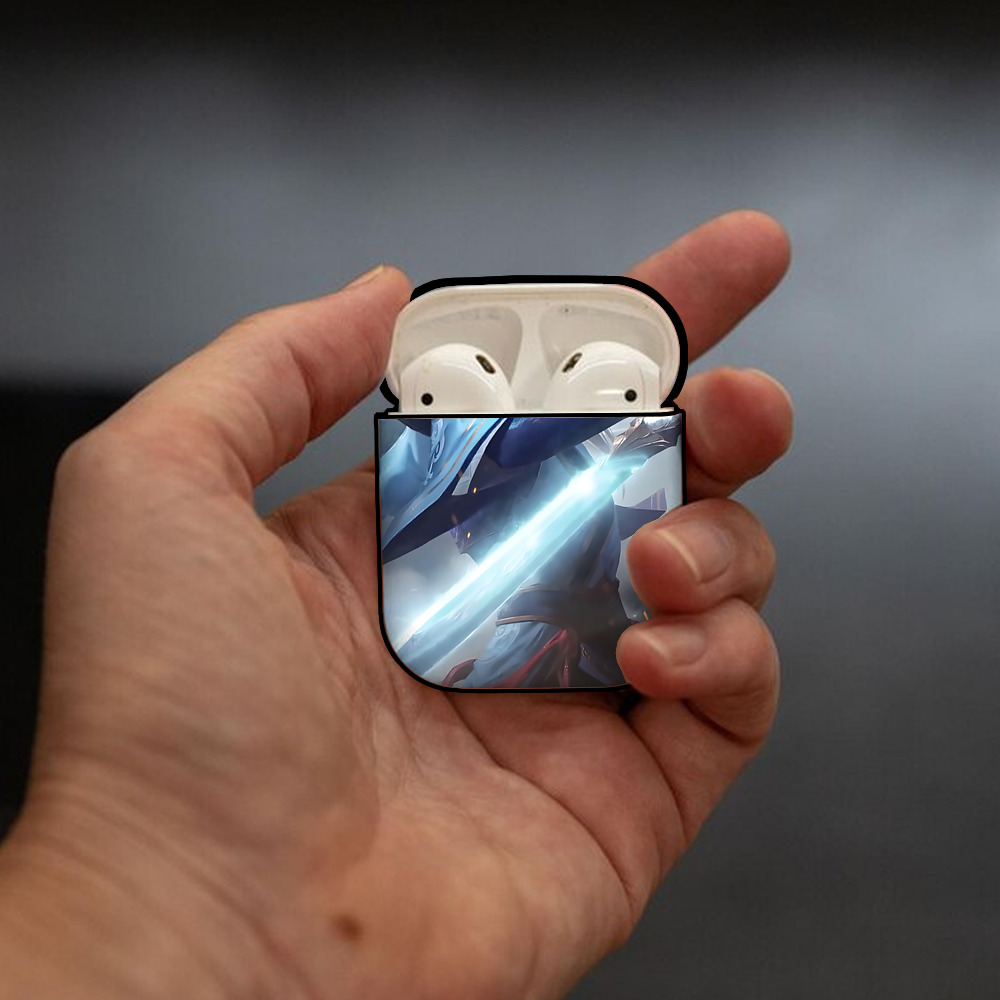 リーグ・オブ・レジェンド League of Legends LOL AirPods 第2世代保護ケース ハードシェル ブラック 耐衝撃・防指紋・カラビナ付き