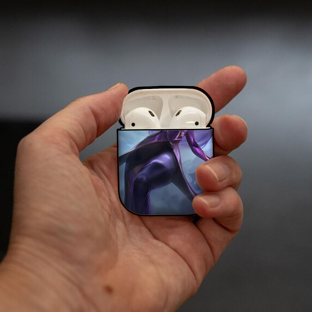 リーグ・オブ・レジェンド League of Legends LOL AirPods 第2世代保護ケース ハードシェル ブラック 耐衝撃・防指紋・カラビナ付き