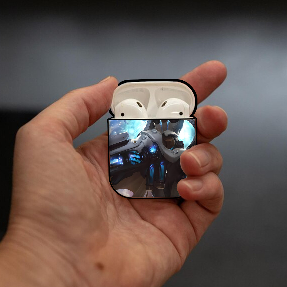 リーグ・オブ・レジェンド League of Legends LOL AirPods 第2世代保護ケース ハードシェル ブラック 耐衝撃・防指紋・カラビナ付き
