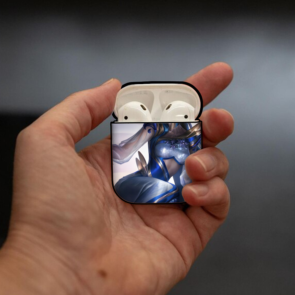リーグ・オブ・レジェンド League of Legends LOL AirPods 第2世代保護ケース ハードシェル ブラック 耐衝撃・防指紋・カラビナ付き