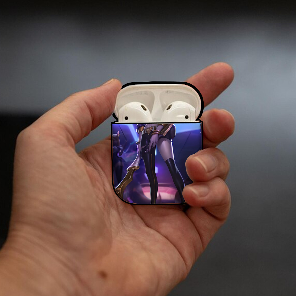 リーグ・オブ・レジェンド League of Legends LOL AirPods 第2世代保護ケース ハードシェル ブラック 耐衝撃・防指紋・カラビナ付き