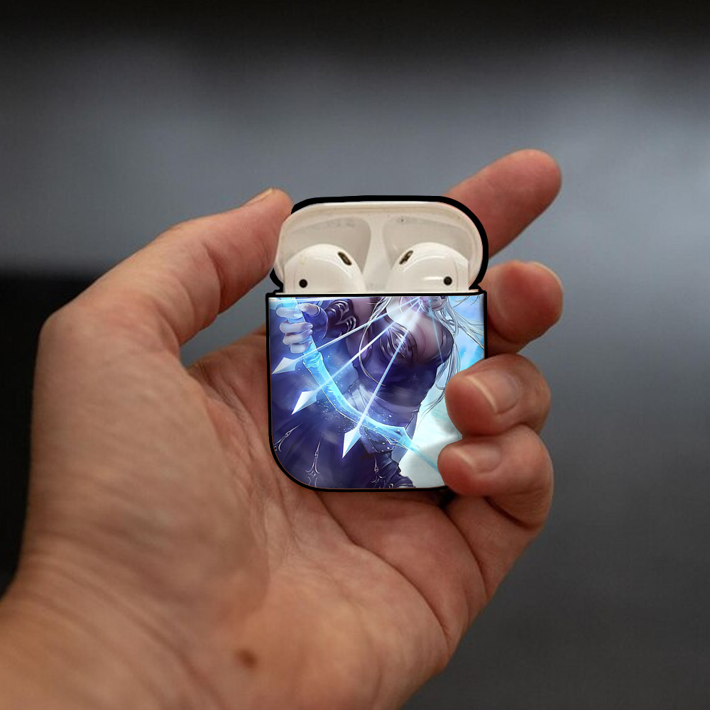 リーグ・オブ・レジェンド League of Legends LOL AirPods 第2世代保護ケース ハードシェル ブラック 耐衝撃・防指紋・カラビナ付き