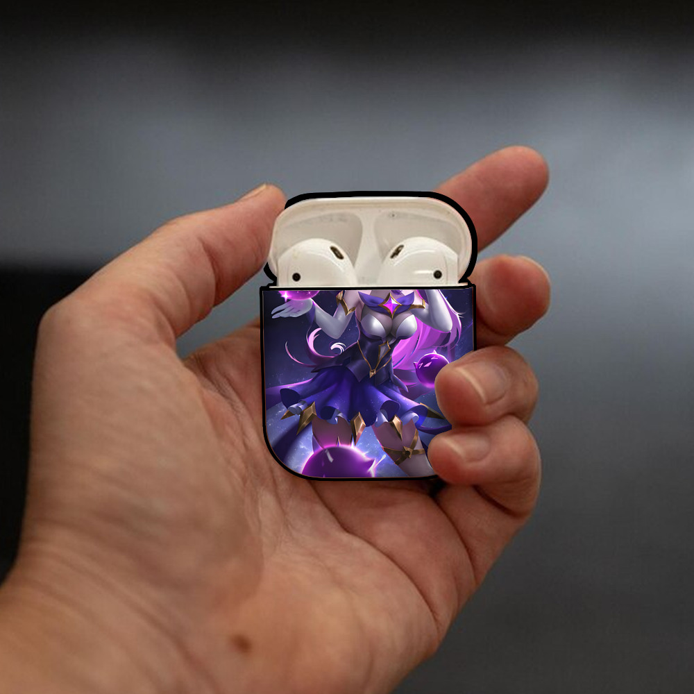 リーグ・オブ・レジェンド League of Legends LOL AirPods 第2世代保護ケース ハードシェル ブラック 耐衝撃・防指紋・カラビナ付き