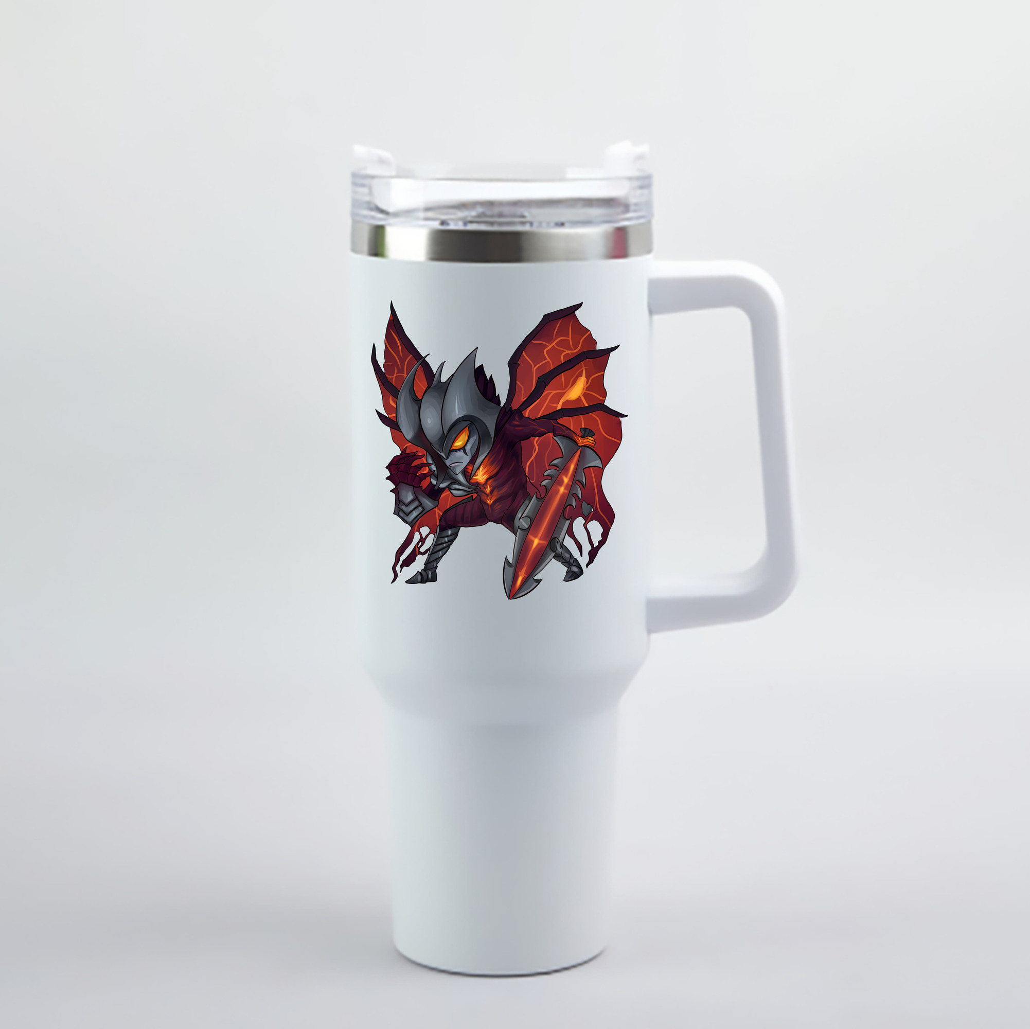 （画像用） リーグ・オブ・レジェンド League of Legends LOL 1200mL車用タンブラー - クリスタルステッカー（プラスチックストロー付き）