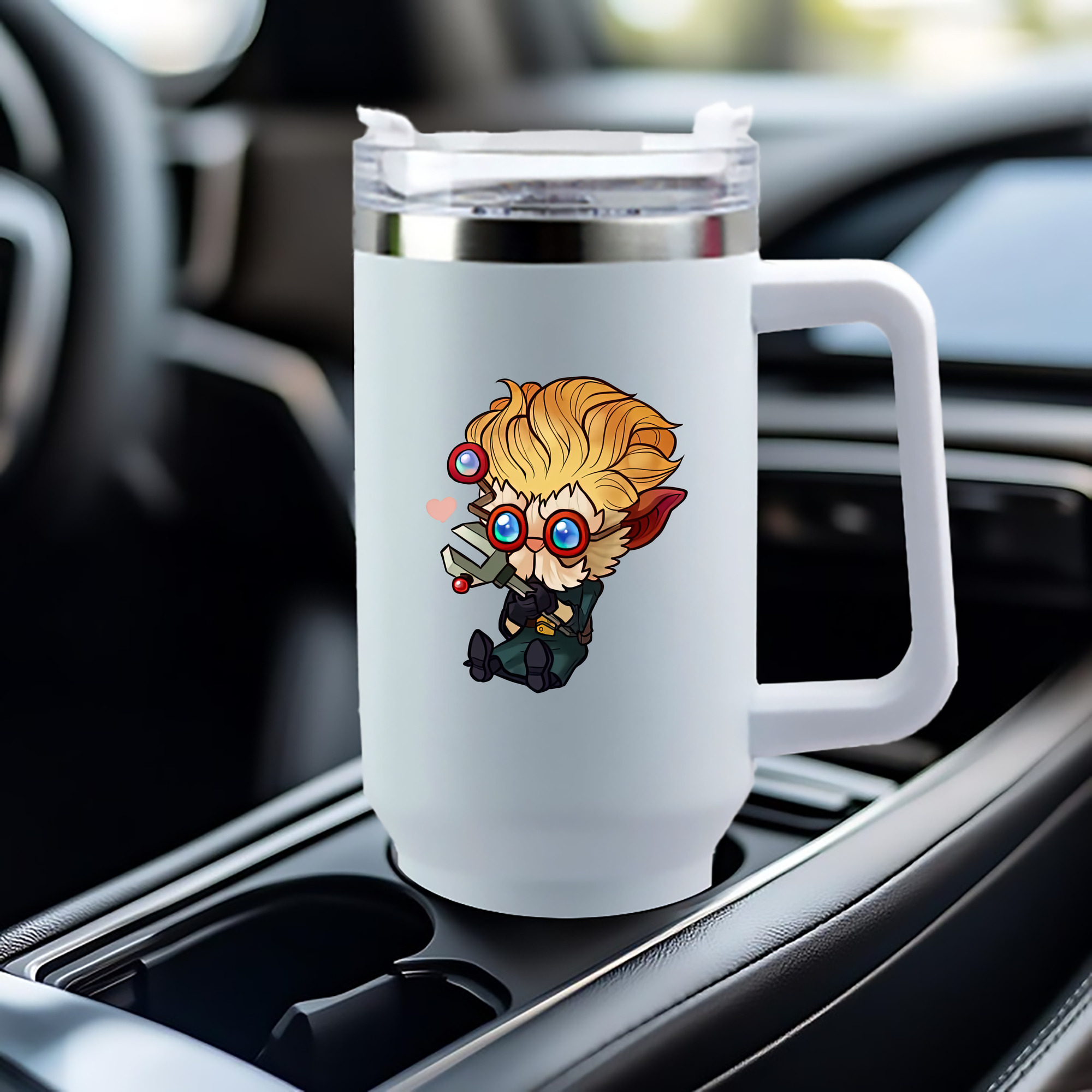 リーグ・オブ・レジェンド League of Legends LOL 1200mL車用タンブラー（カラープリント）