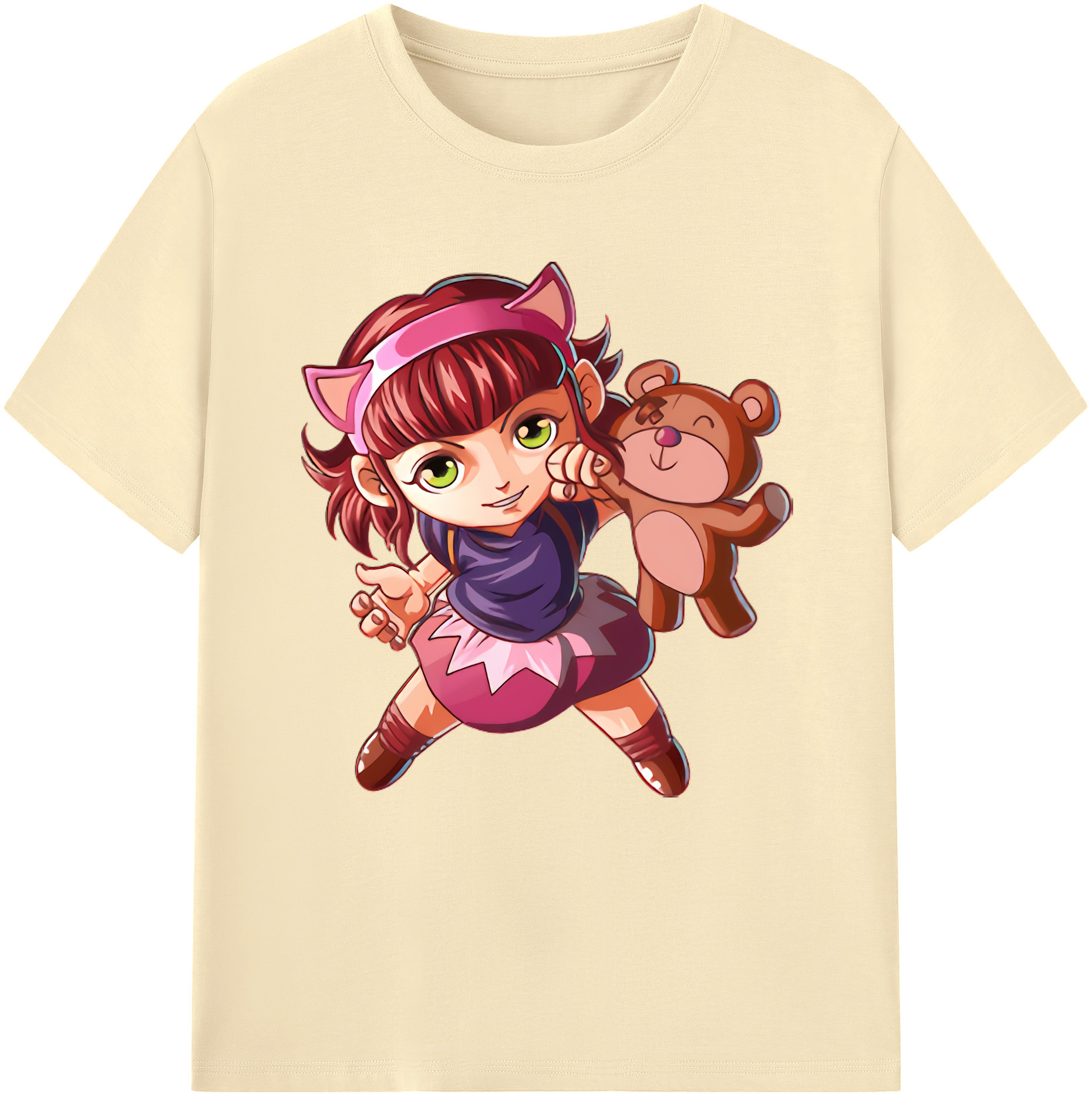 リーグ・オブ・レジェンド League of Legends LOL 綿100％半袖Tシャツ（フロントプリント）