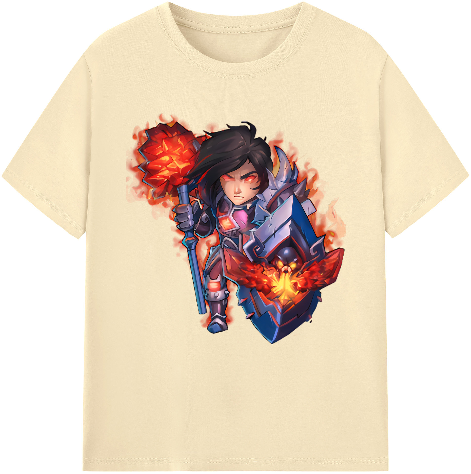 リーグ・オブ・レジェンド League of Legends LOL 綿100％半袖Tシャツ（フロントプリント）