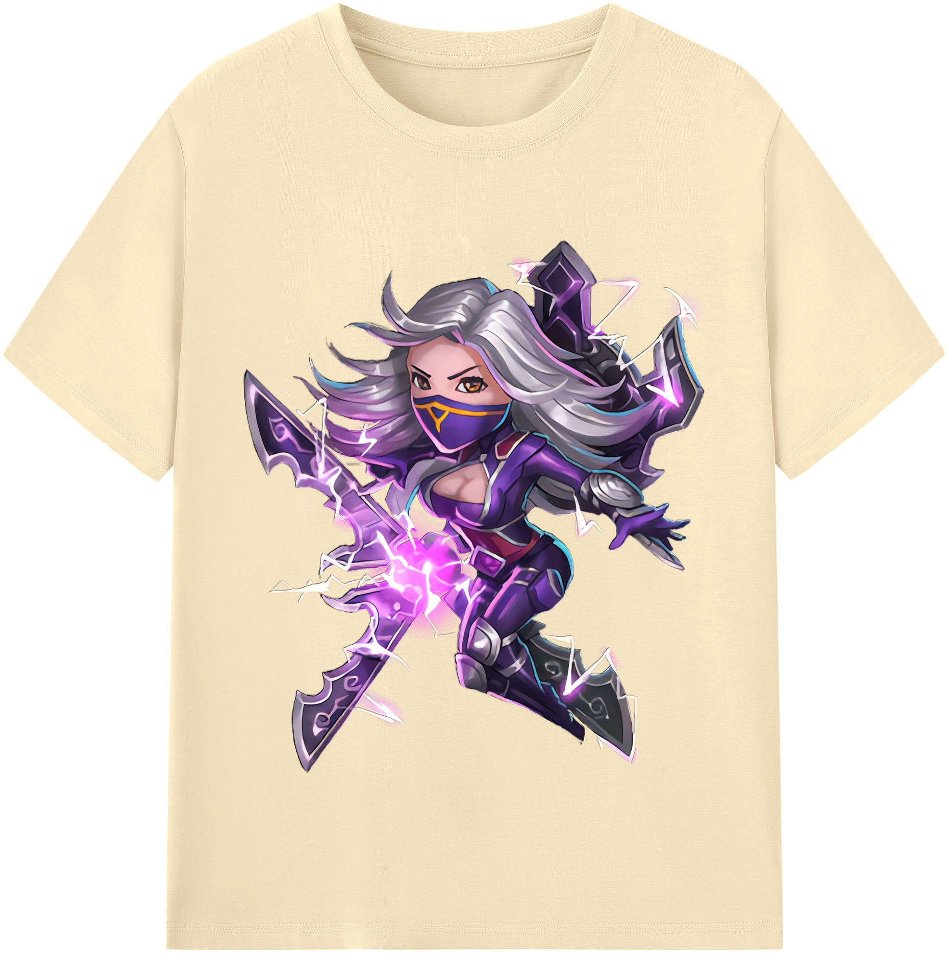 リーグ・オブ・レジェンド League of Legends LOL 綿100％半袖Tシャツ（フロントプリント）