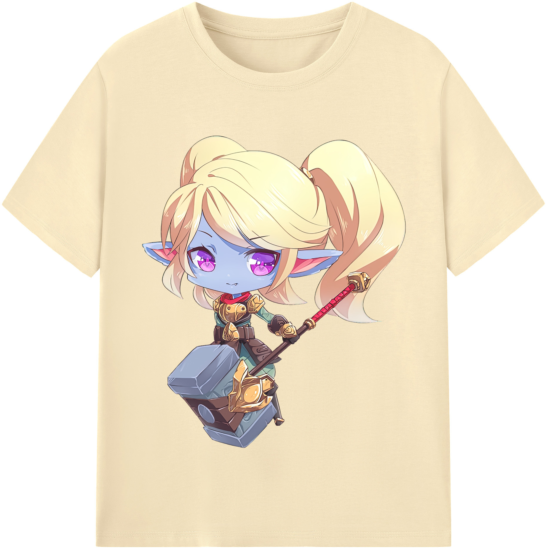リーグ・オブ・レジェンド League of Legends LOL 綿100％半袖Tシャツ（フロントプリント）