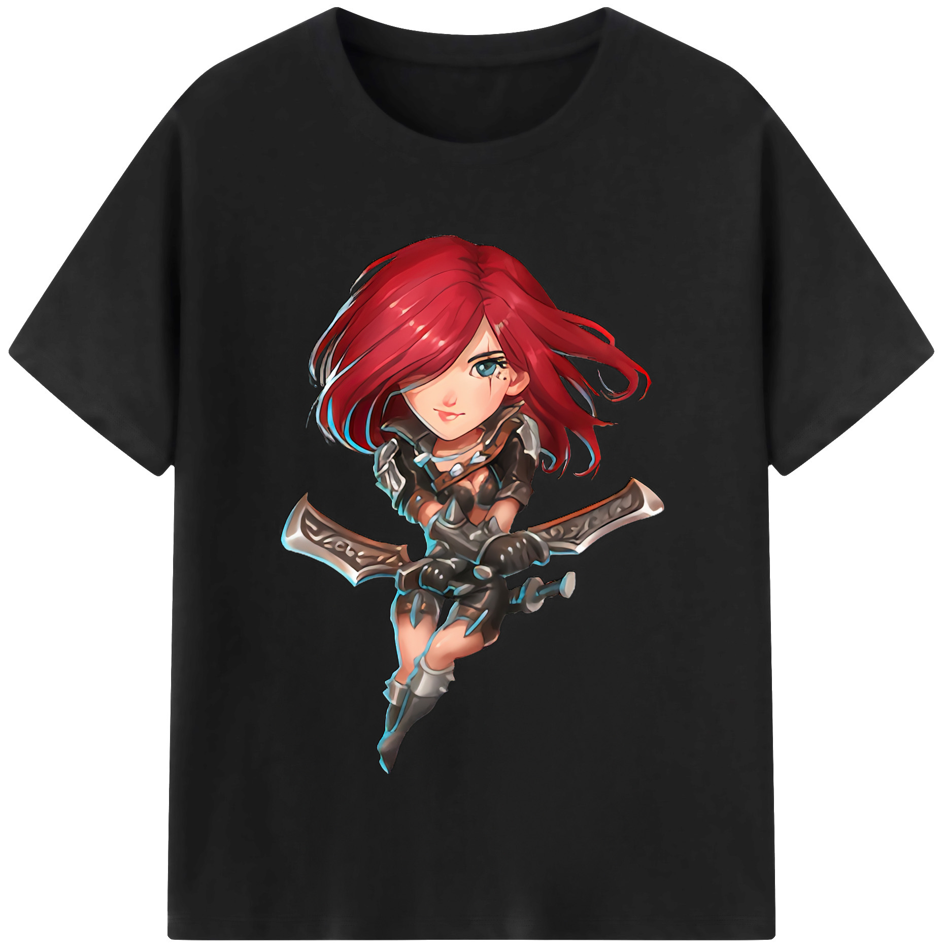 リーグ・オブ・レジェンド League of Legends LOL 綿100％半袖Tシャツ（フロントプリント）