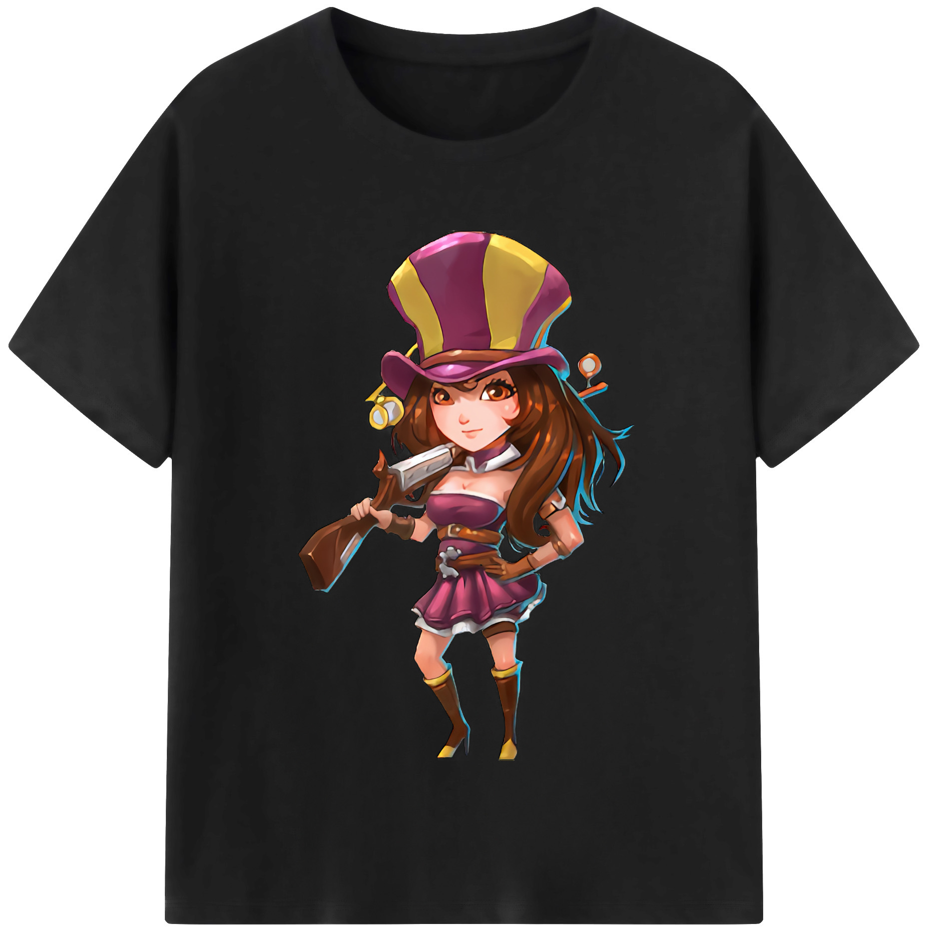 リーグ・オブ・レジェンド League of Legends LOL 綿100％半袖Tシャツ（フロントプリント）