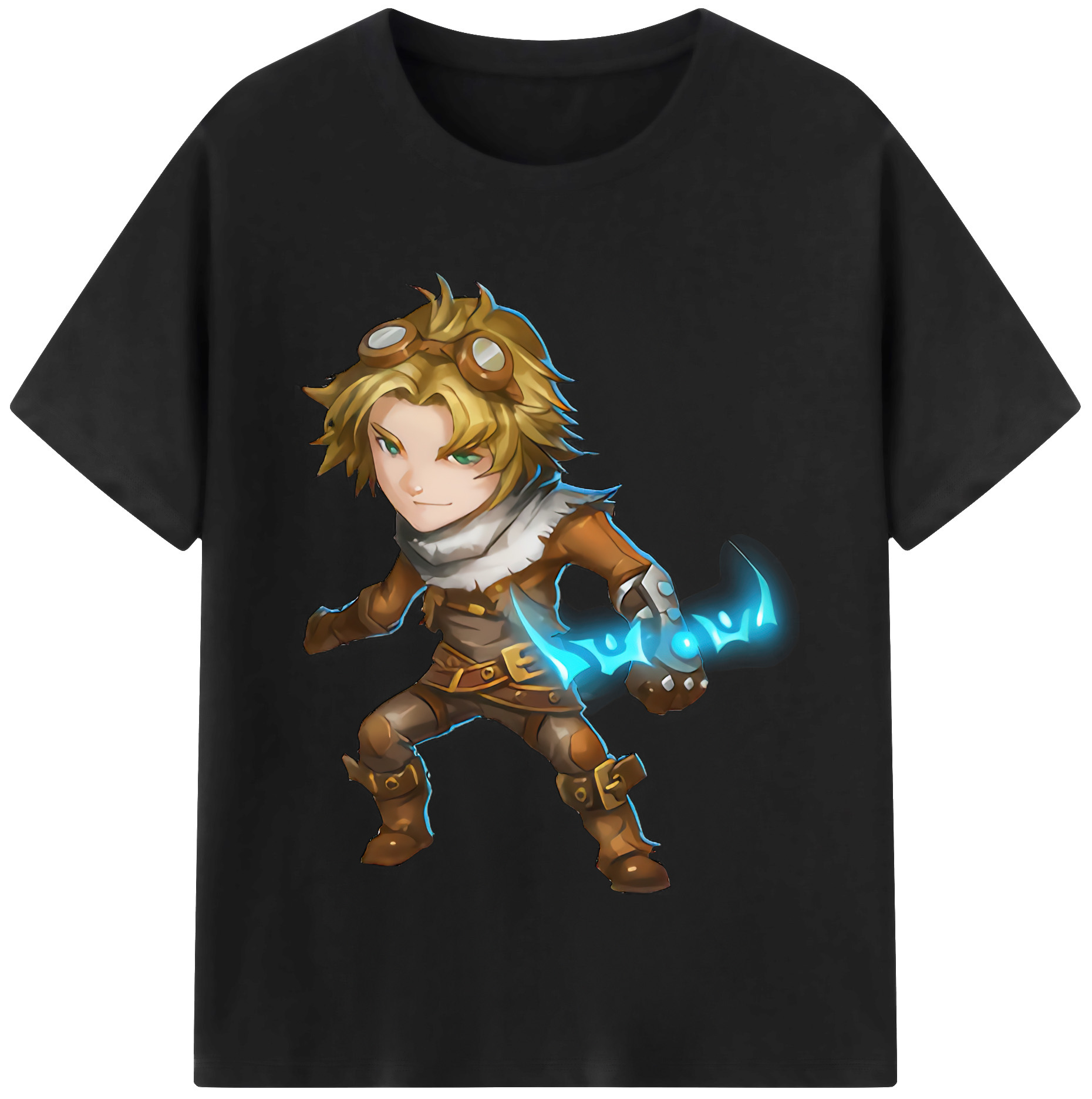 リーグ・オブ・レジェンド League of Legends LOL 綿100％半袖Tシャツ（フロントプリント）