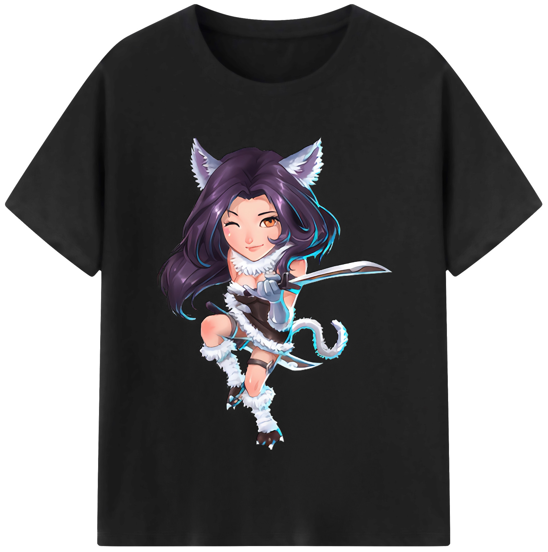リーグ・オブ・レジェンド League of Legends LOL 綿100％半袖Tシャツ（フロントプリント）